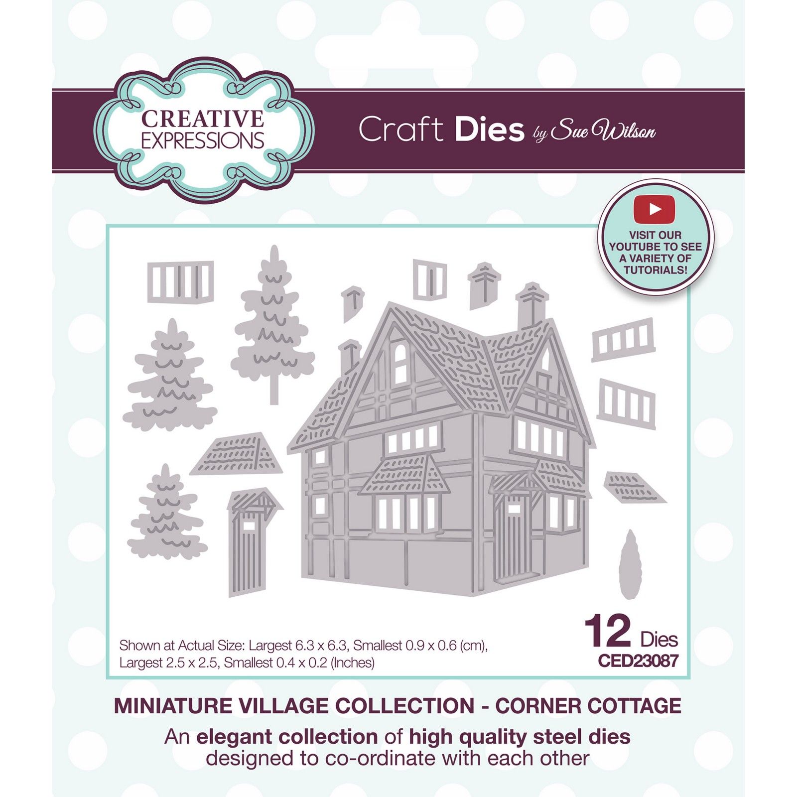 Creative Expressions • Sue Wilson Miniature Village Corner Cottage Craft Die