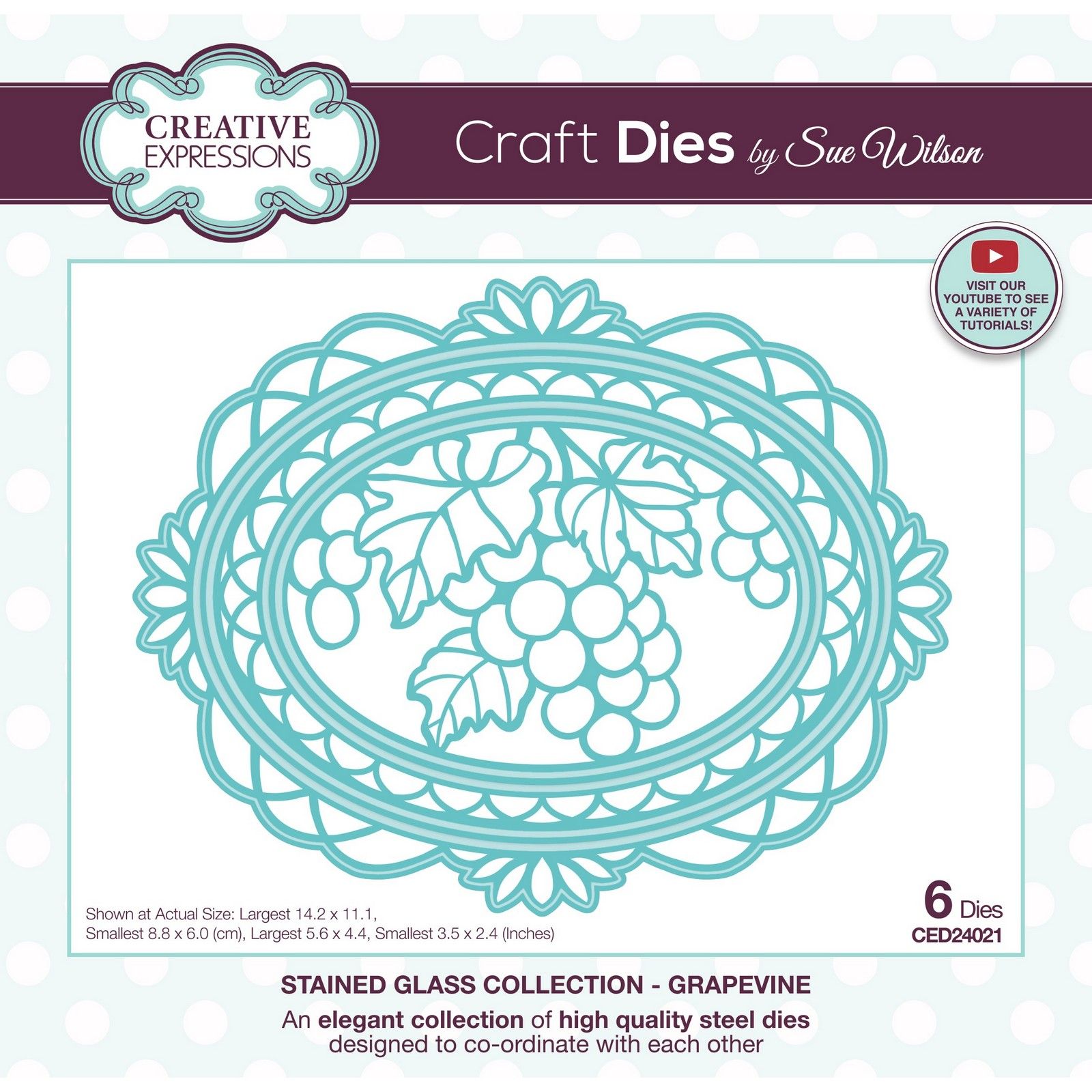 Creative Expressions • Stained Glass Craft Die Grapevine