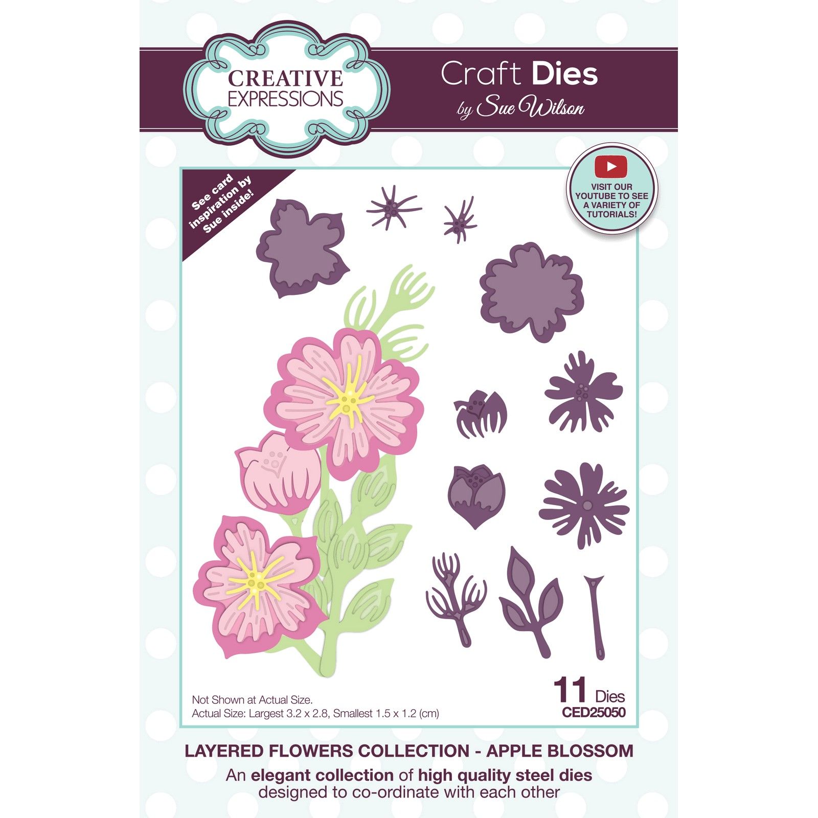 Creative Expressions • Layered Flowers Collection Craft Die Apple Blossom