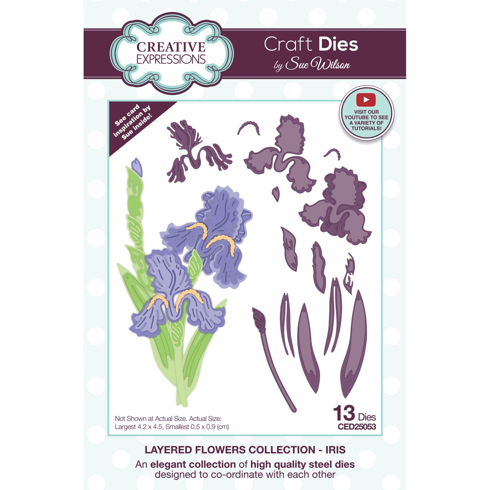 Creative Expressions • Layered Flowers Collection Craft Die Iris