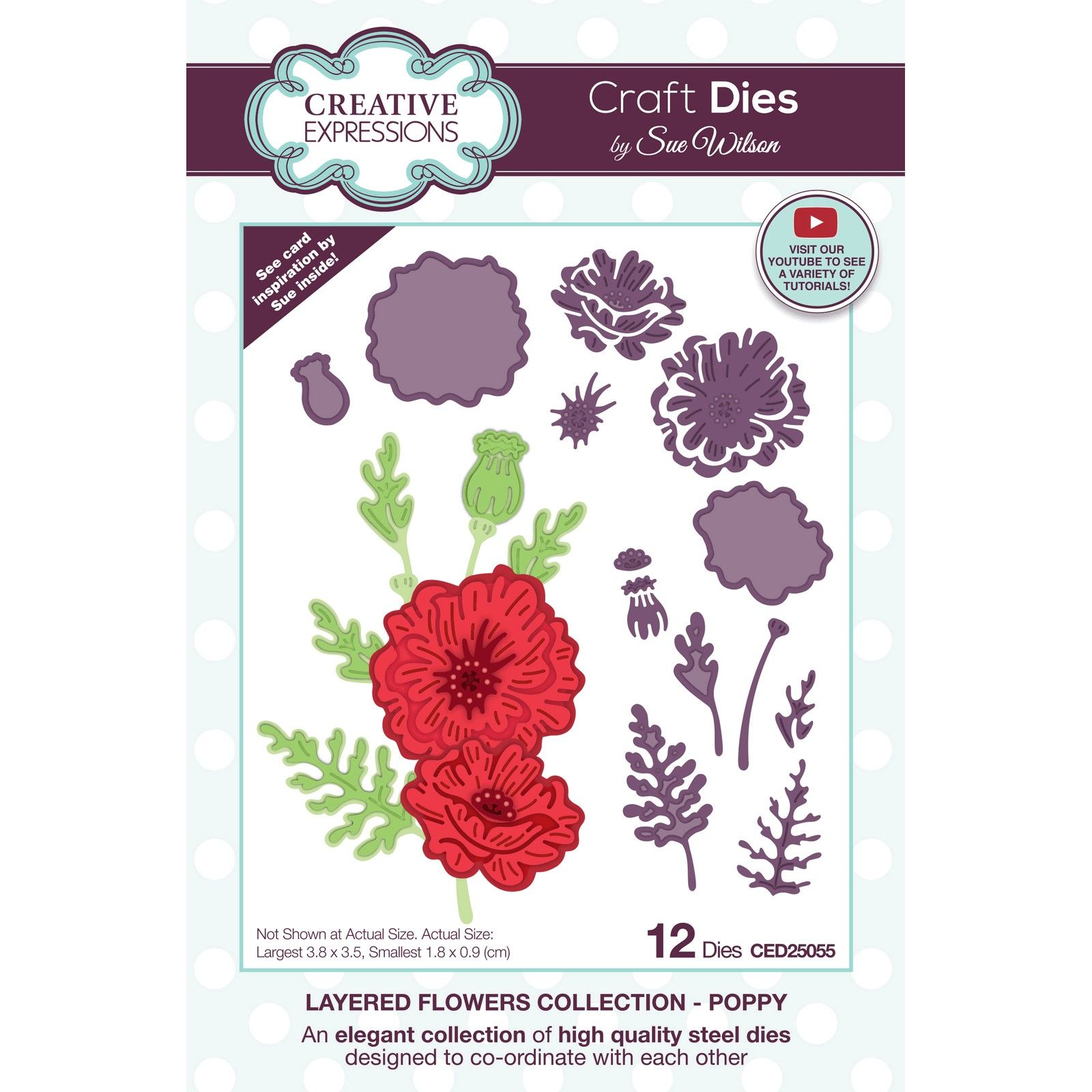 Creative Expressions • Layered Flowers Collection Craft Die Poppy