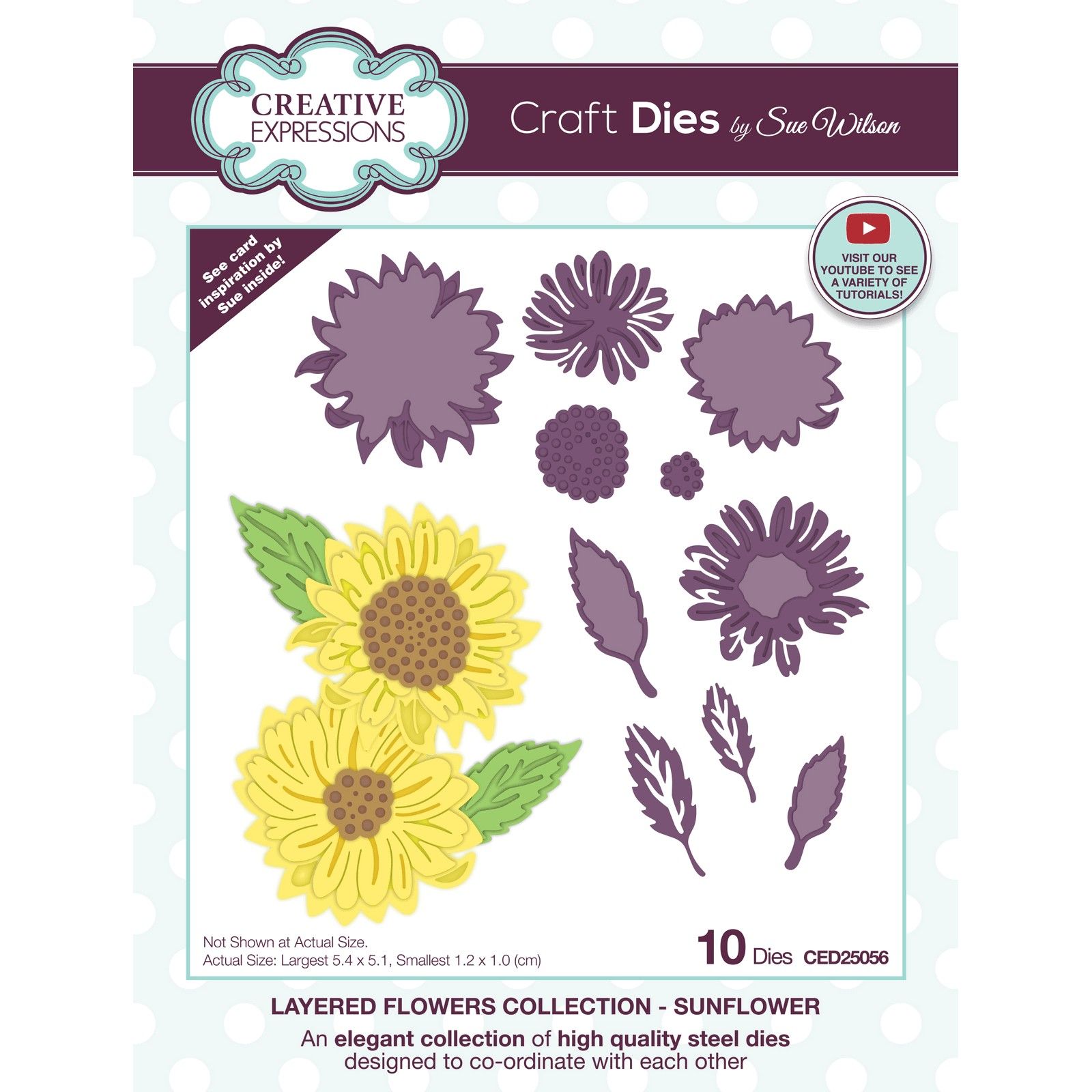 Creative Expressions • Layered Flowers Collection Craft Die Sunflower