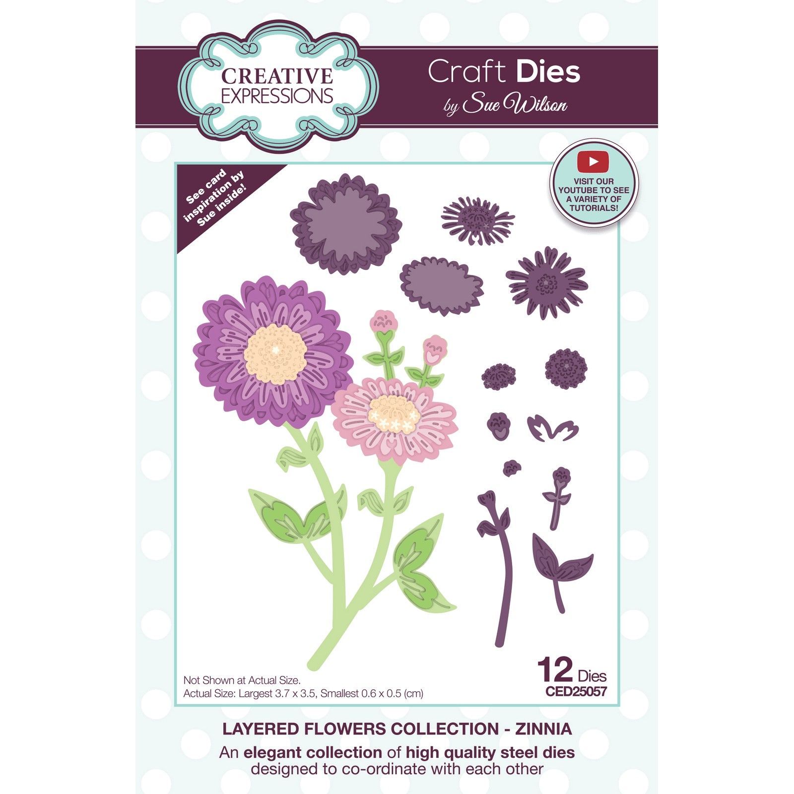 Creative Expressions • Layered Flowers Collection Craft Die Zinnia