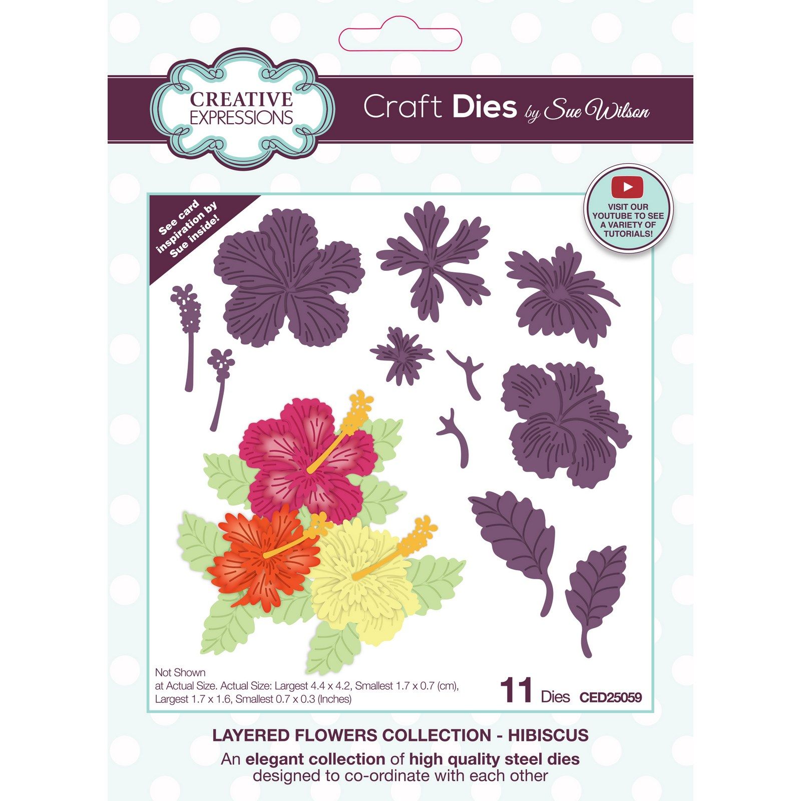 Creative Expressions • Layered Flowers Collection Craft Die Hibiscus