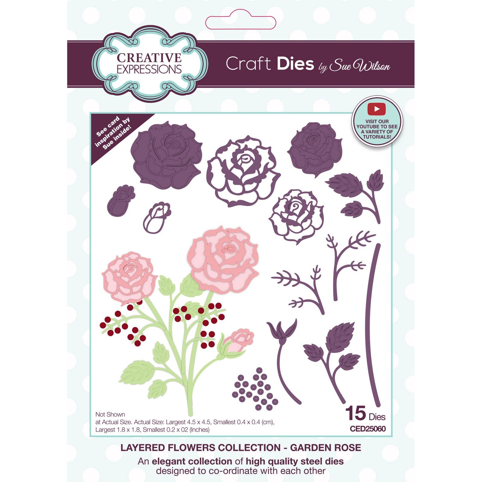 Creative Expressions • Layered Flowers Collection Craft Die Garden Rose