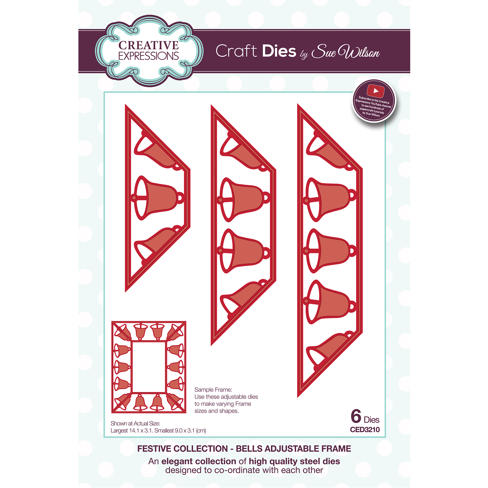 Creative Expressions • Sue Wilson Bells adjustable frame