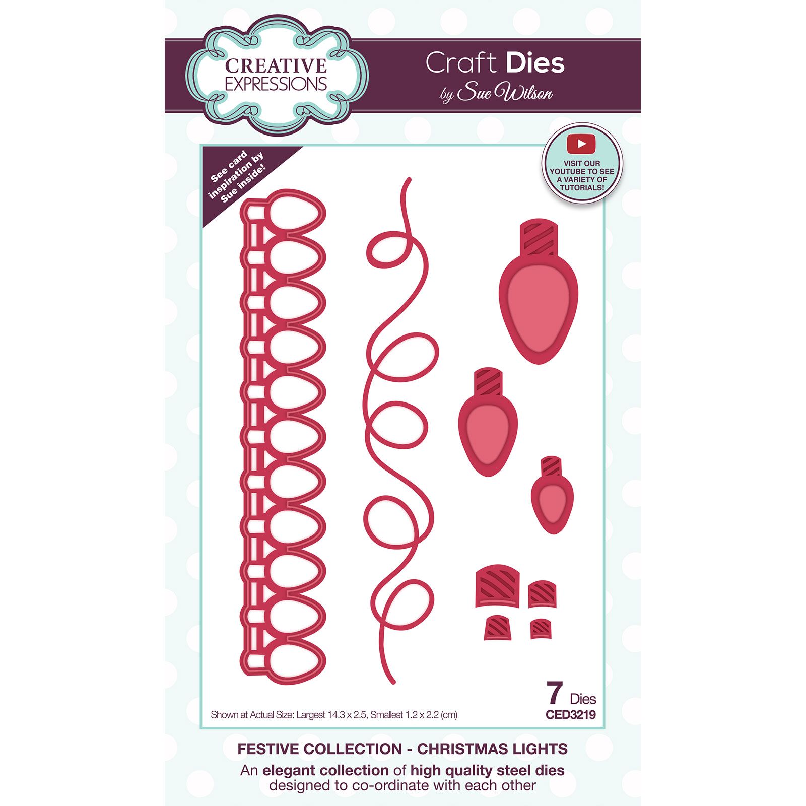 Creative Expressions • Craft die Christmas lights