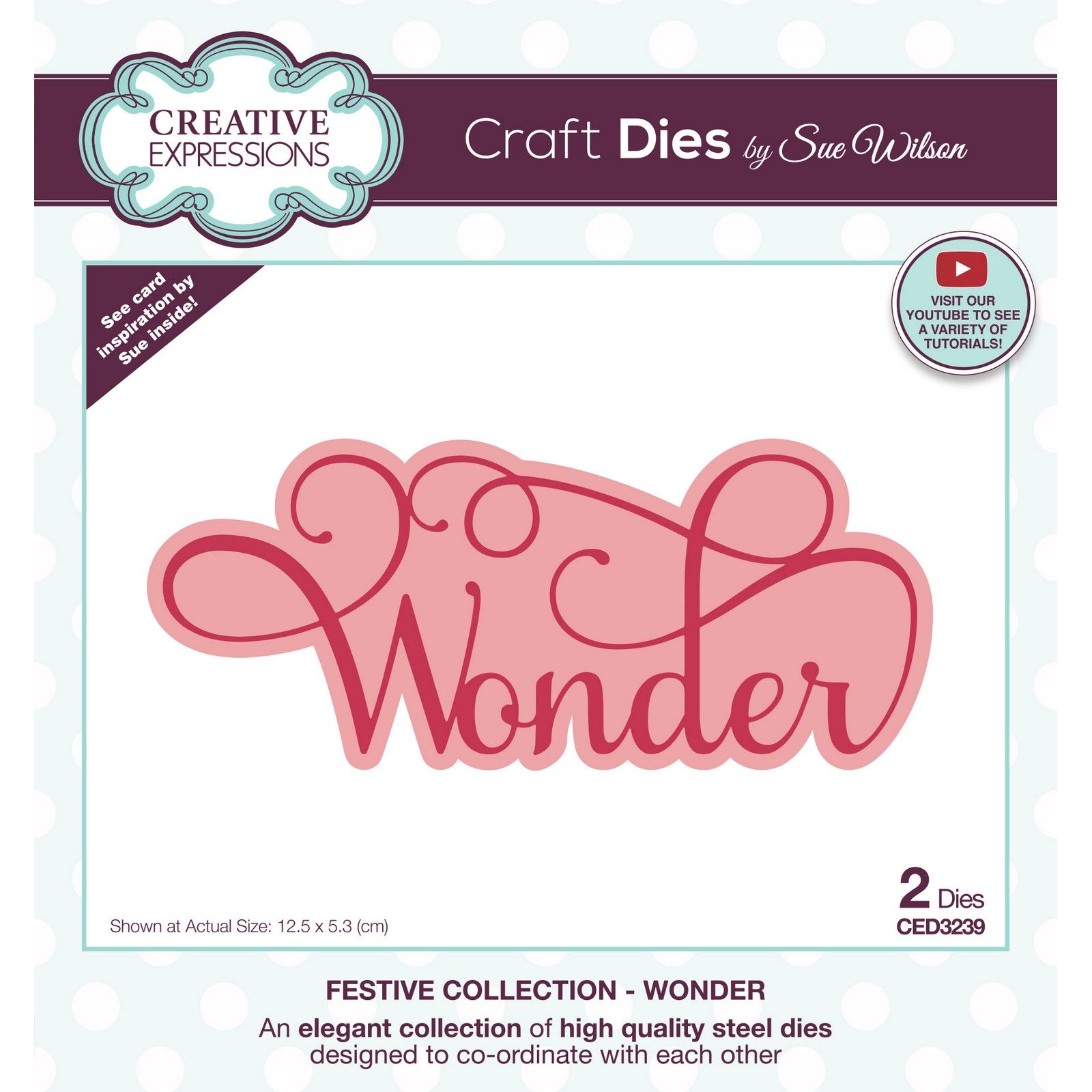 Creative Expressions • Sue Wilson Festive Stanzschablone Wonder