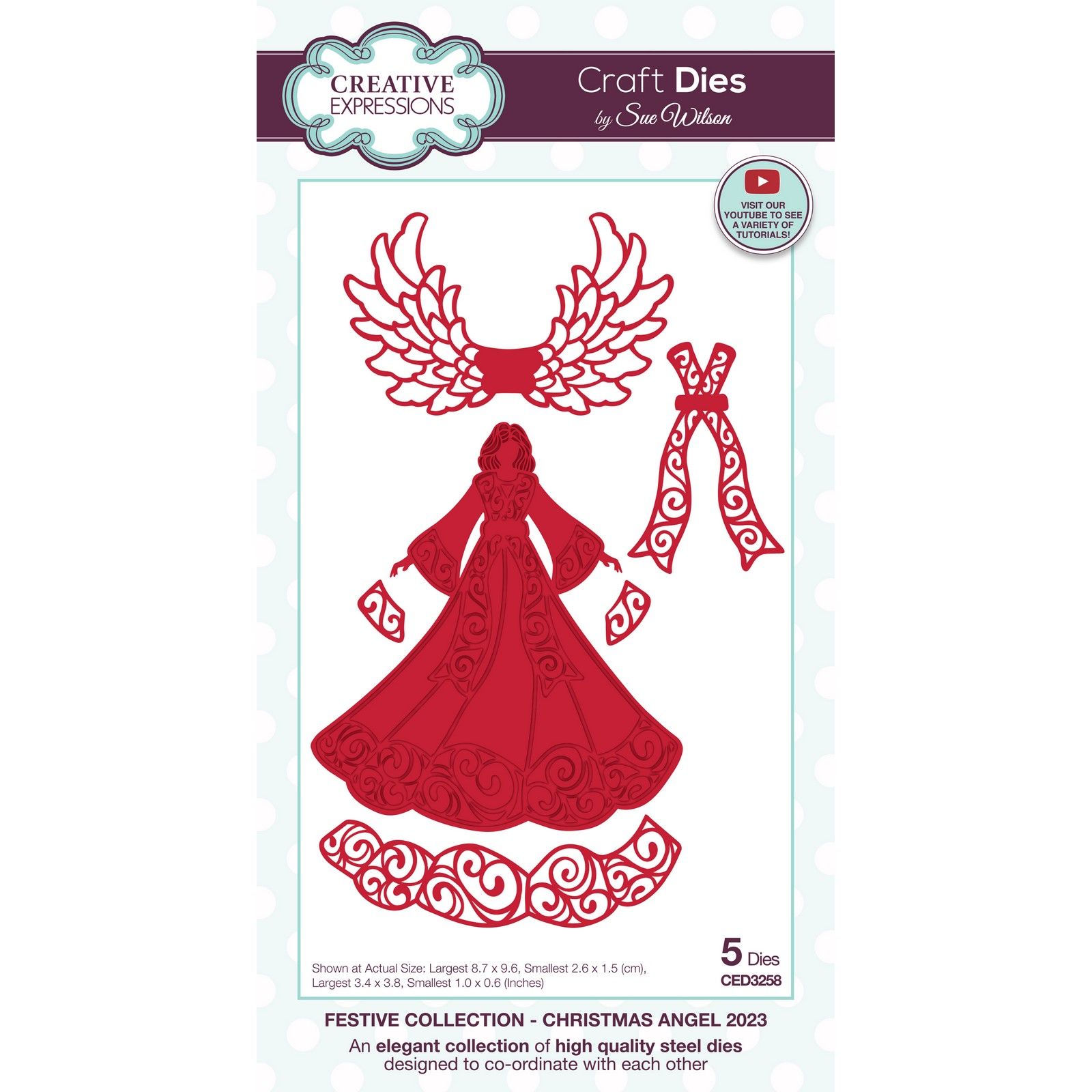 Creative Expressions • Festive Stanzschablone Christmas Angel 2023
