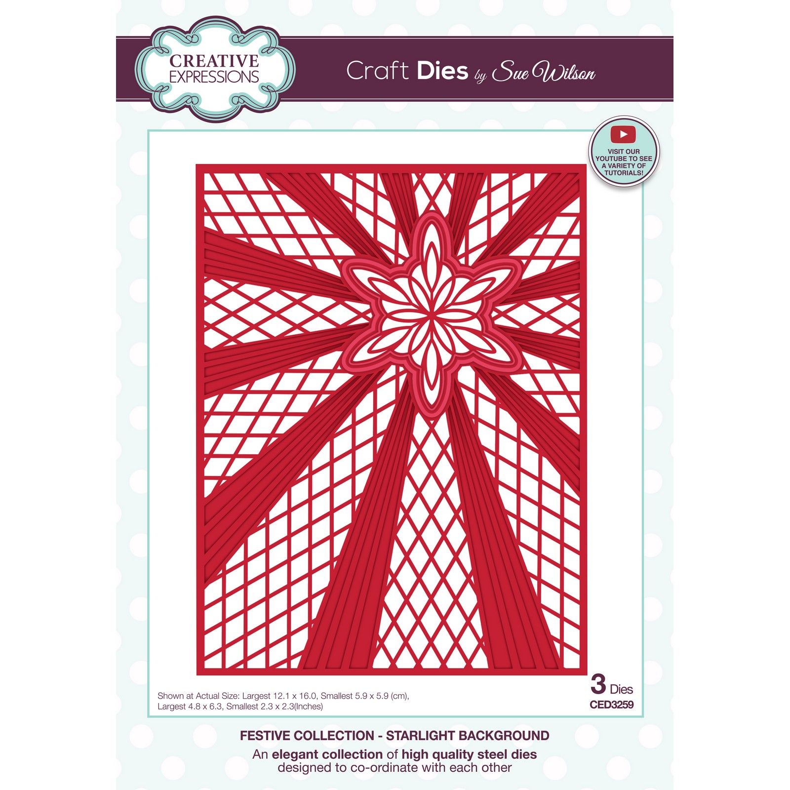 Creative Expressions • Festive Craft Die Starlight Background