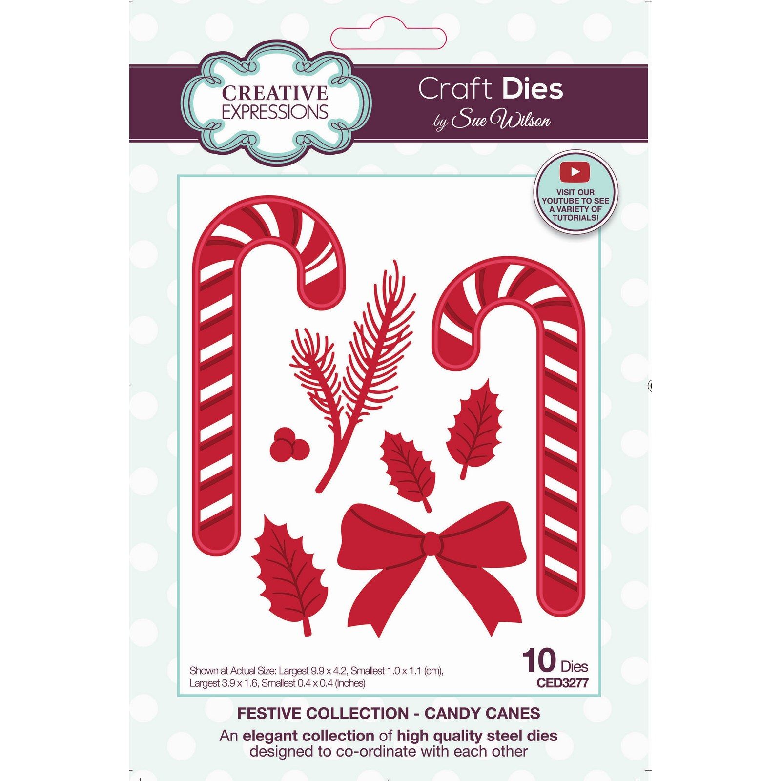 Creative Expressions • Festive Cutting Dies Candy Canes