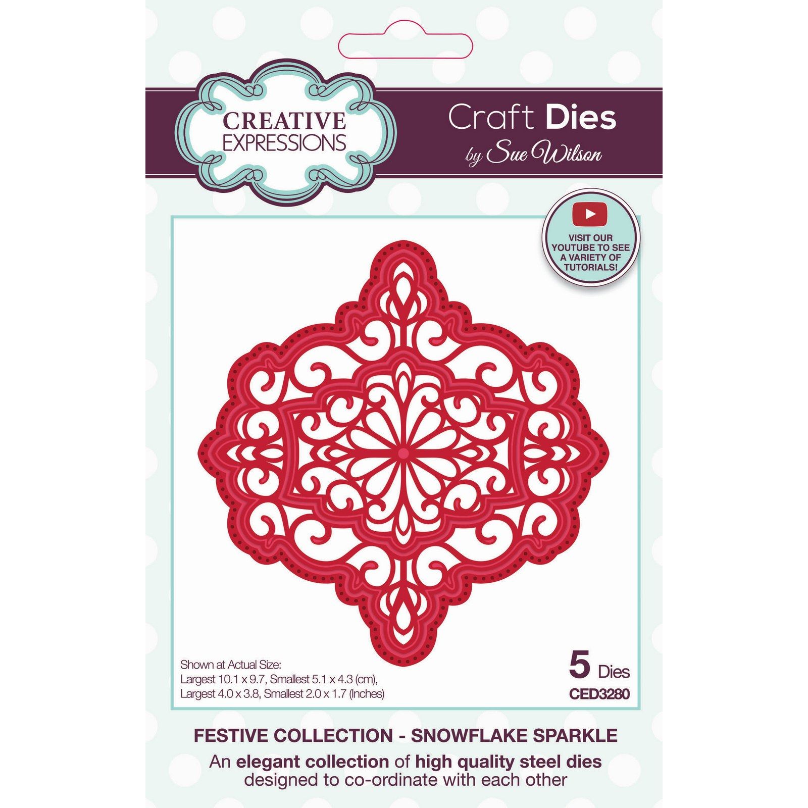 Creative Expressions • Festive Cutting Dies Snowflake Sparkle