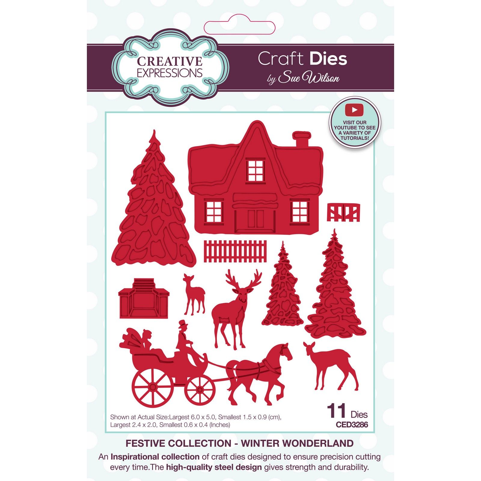 Creative Expressions • Sue Wilson Festive Winter Wonderland Plate Craft Die