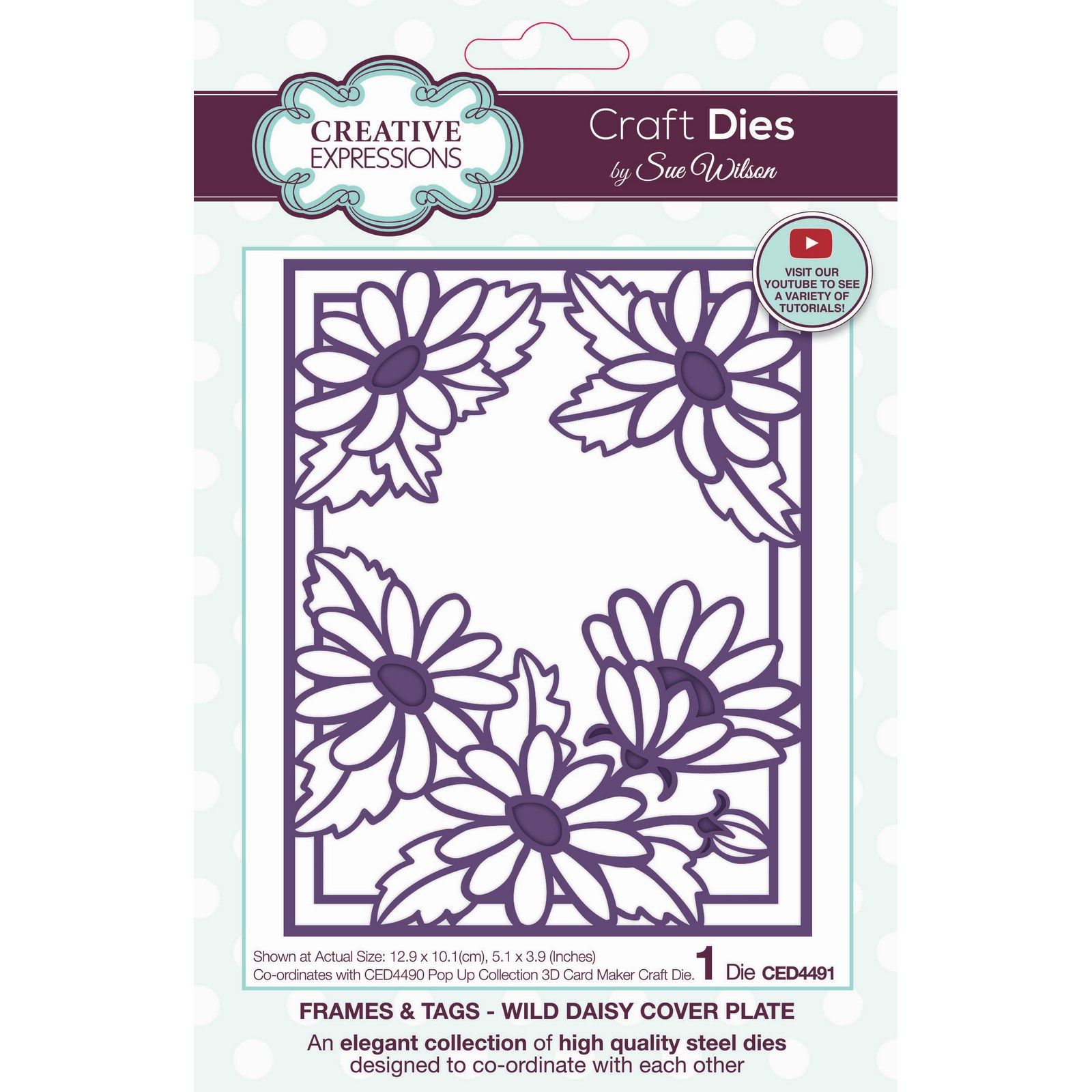 Creative Expressions • Frames & Tags Craft Die Wild Daisy Cover Plate