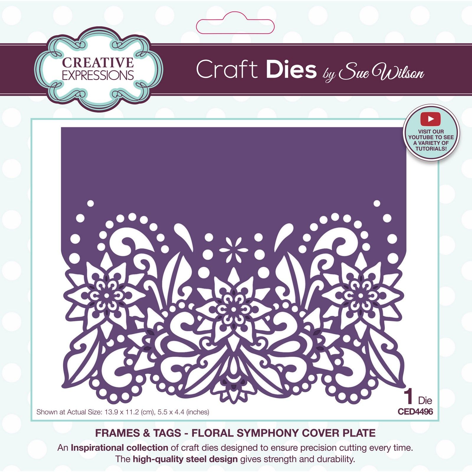 Creative Expressions • Sue Wilson Frames & Tags Floral Symphony Craft Die