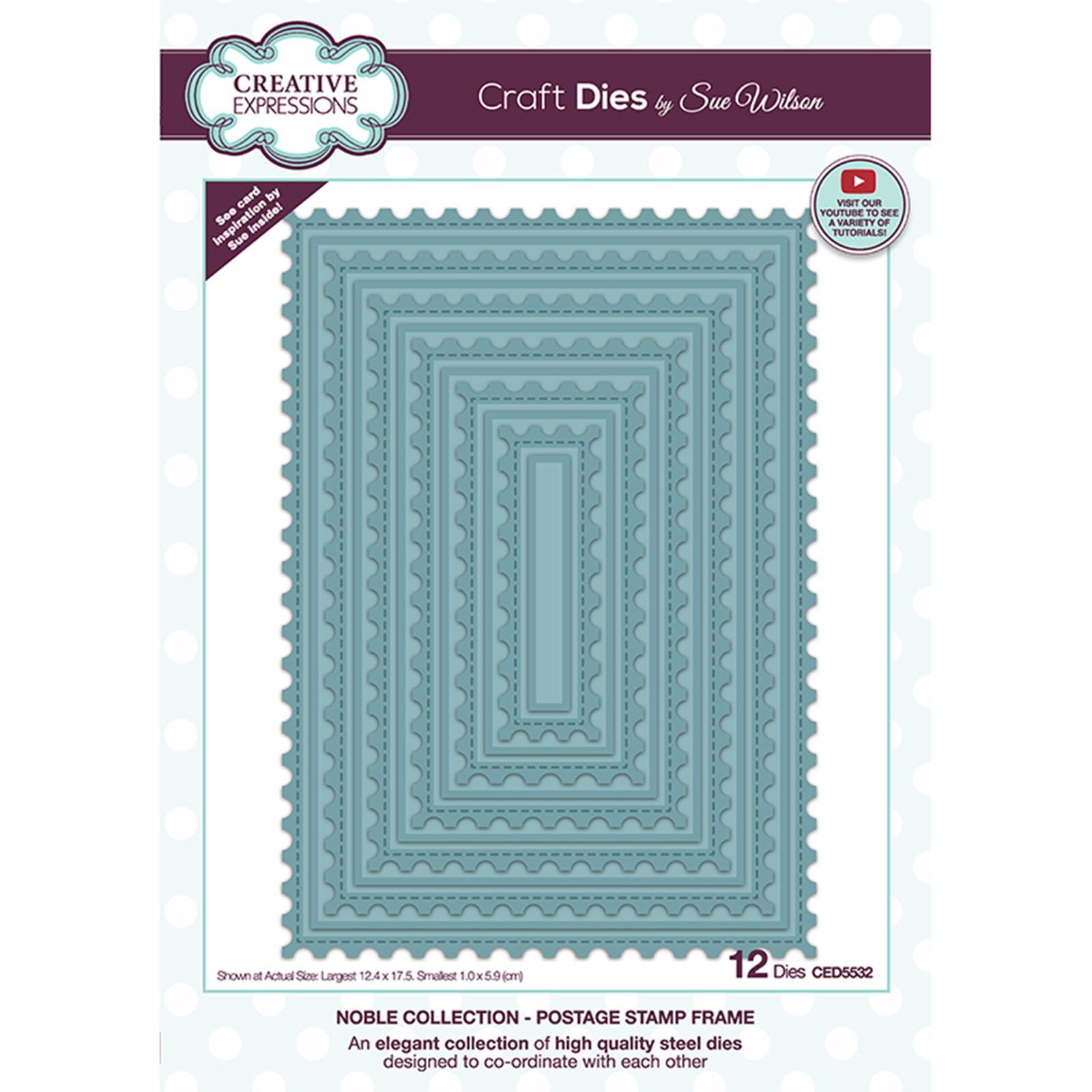 Creative Expressions • Craft die noble postage stamp frame 