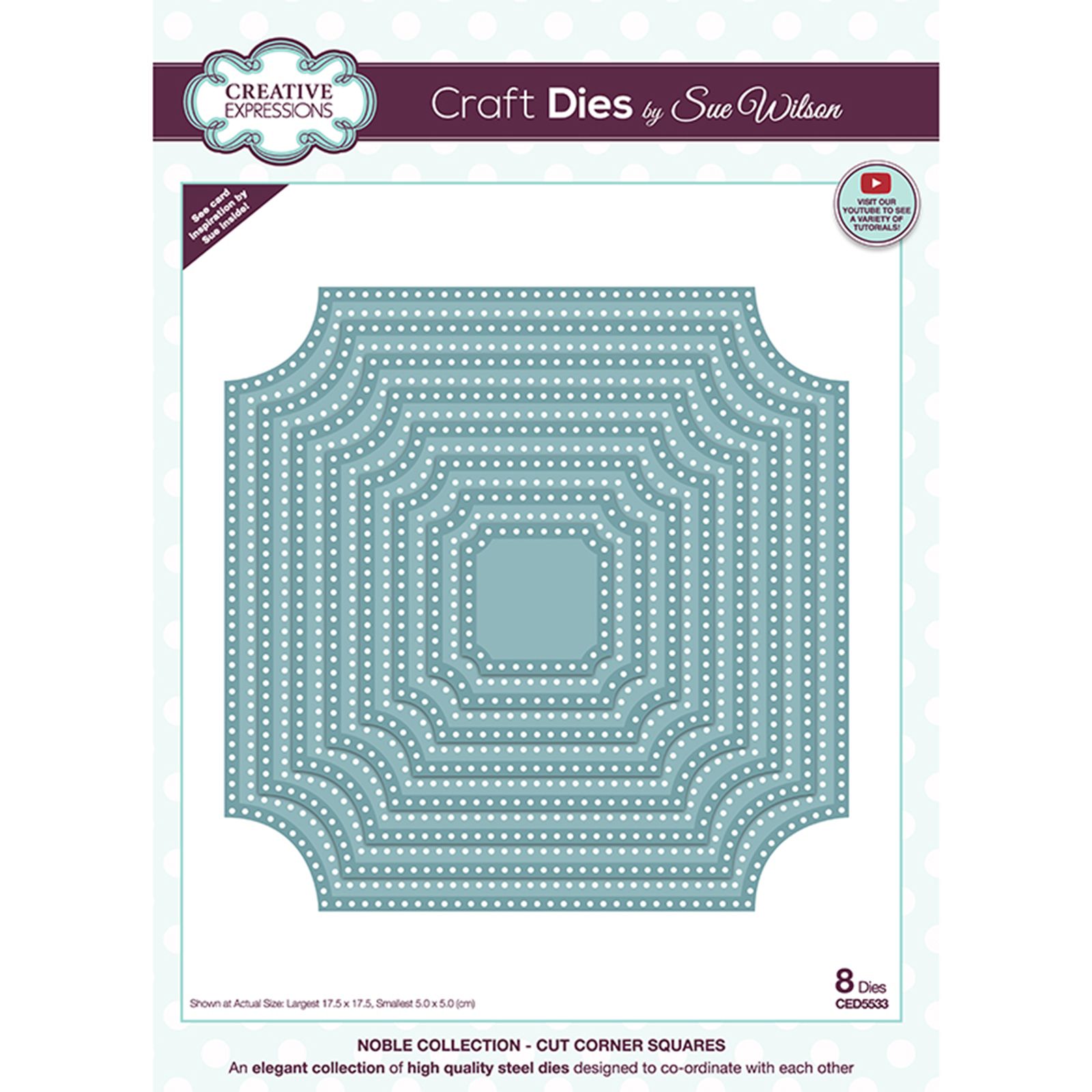 Creative Expressions • Craft die Fancy corner squares