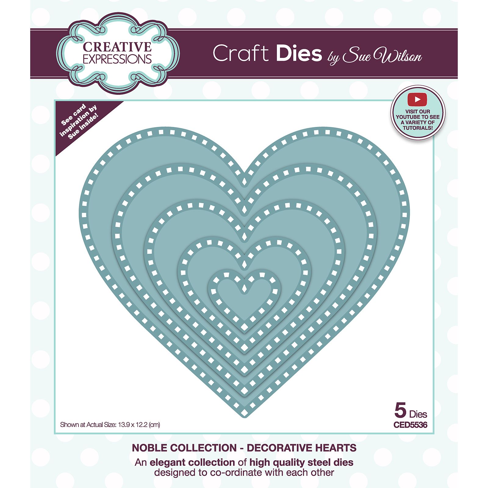 Creative Expressions • Noble fustelle da taglio Layered heart