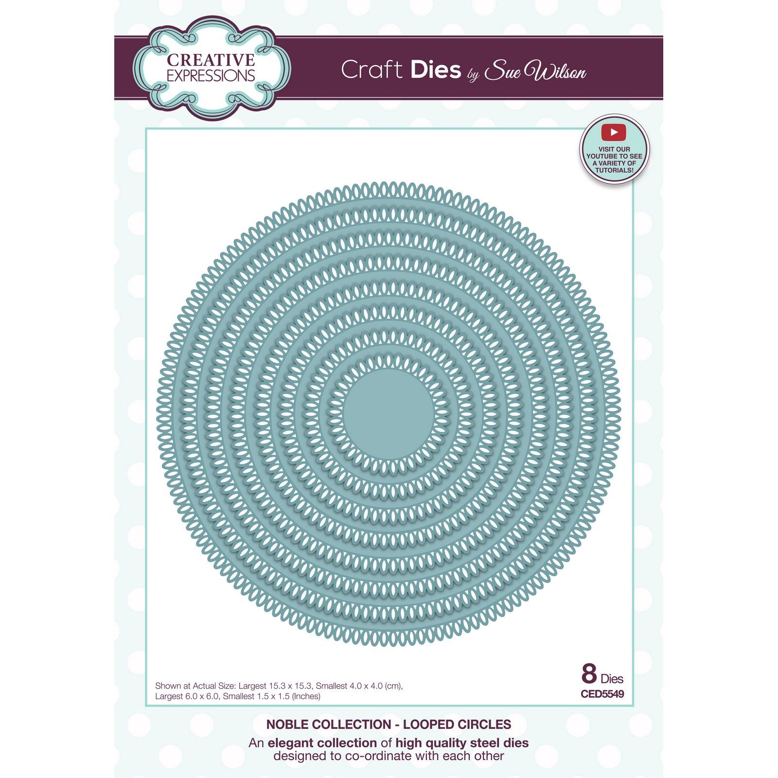 Creative Expressions • Craft Die Looped Circles