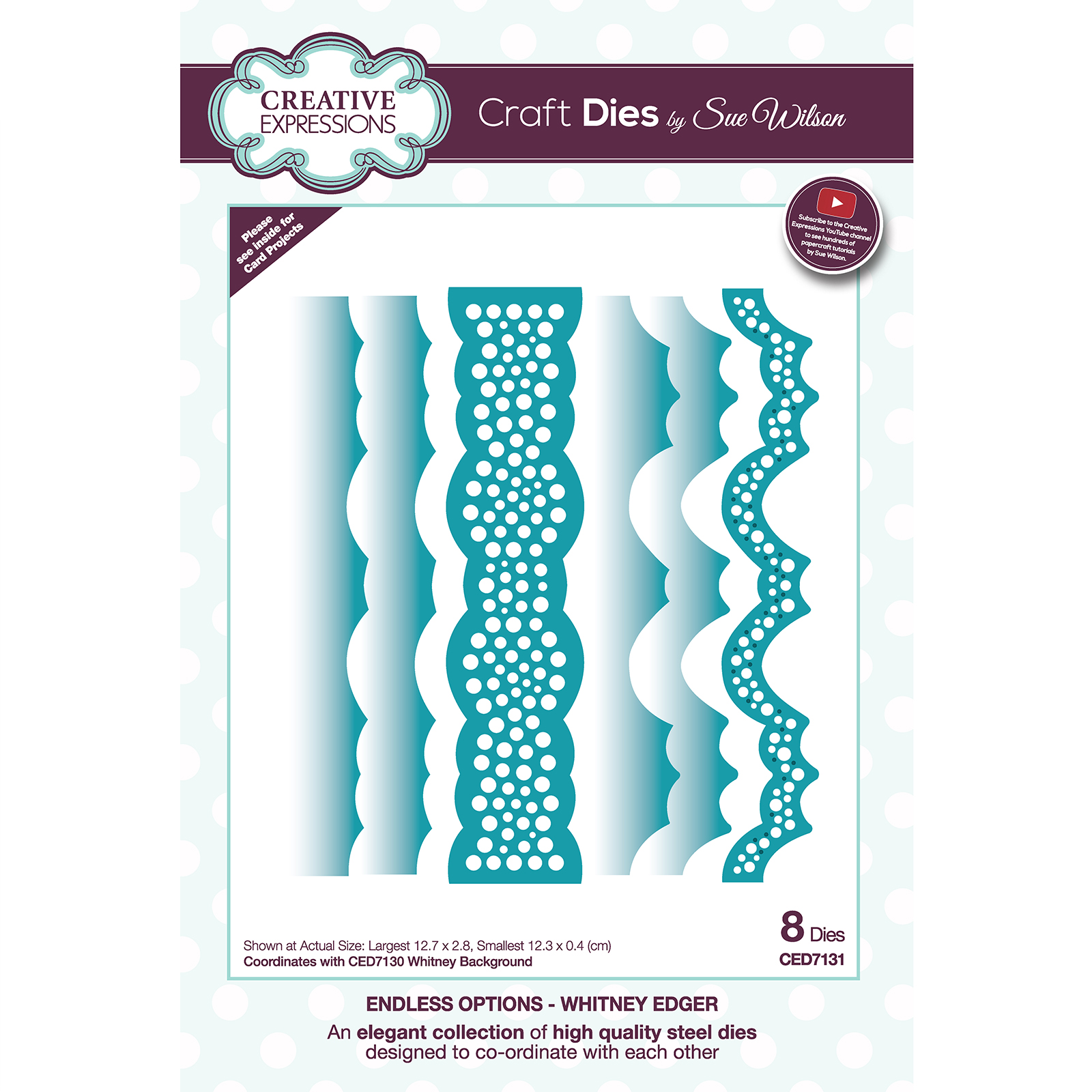 Creative Expressions • Endless options craft die Whitney edger