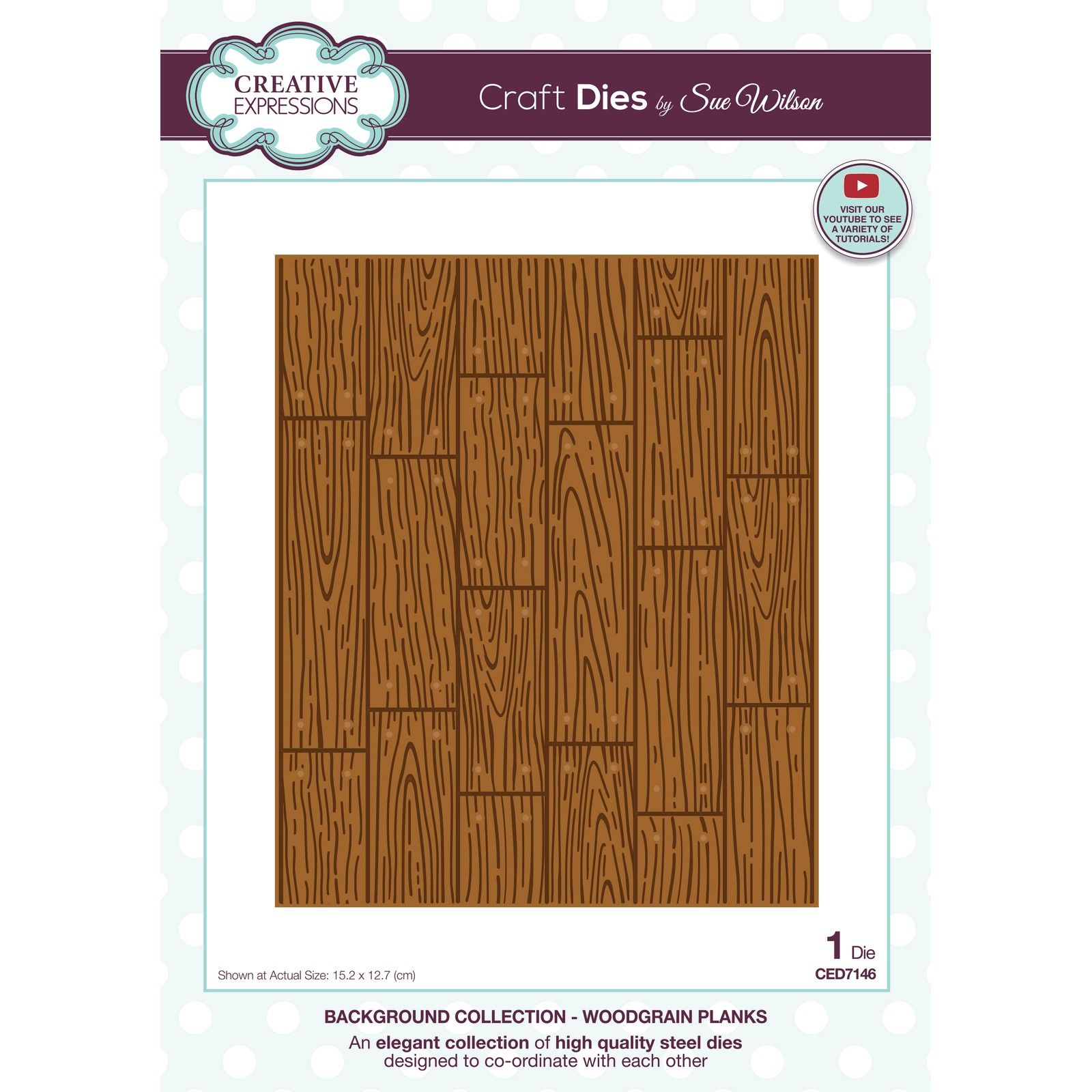 Creative Expressions • Background Collection Craft Die Woodgrain Planks