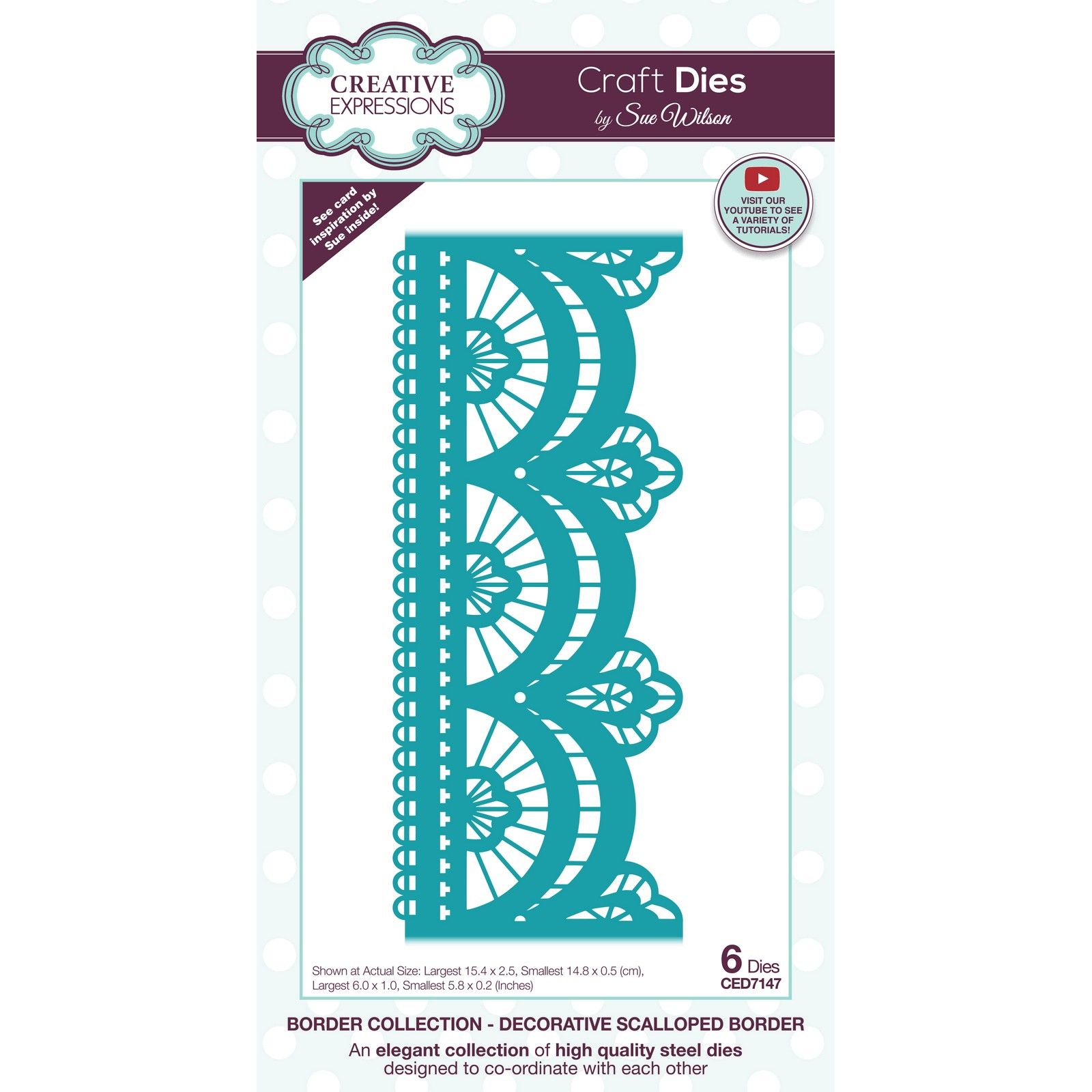 Creative Expressions • Craft Die Decorative Scalloped Border