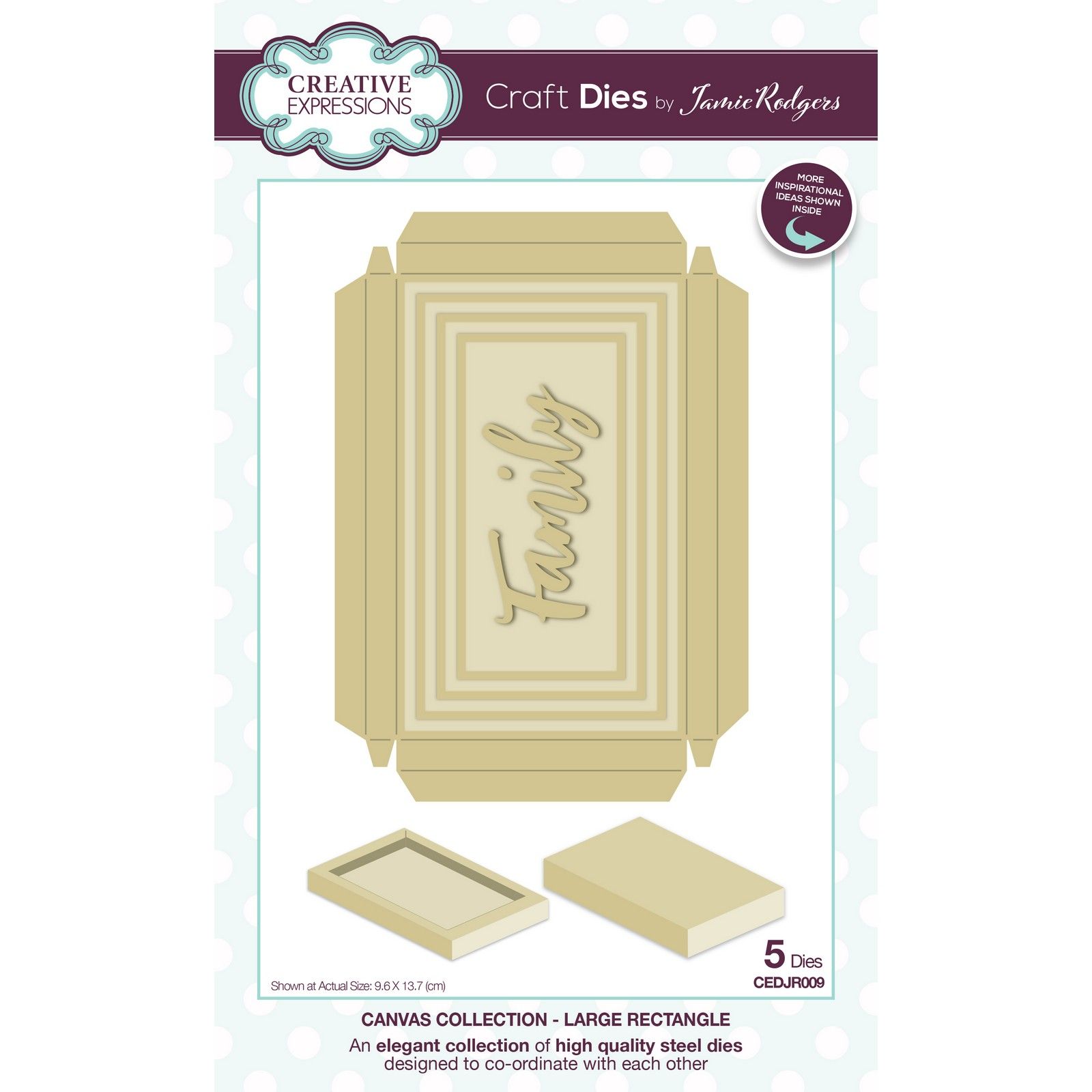 Creative Expressions • Canvas collection craft dies Large rectangle    