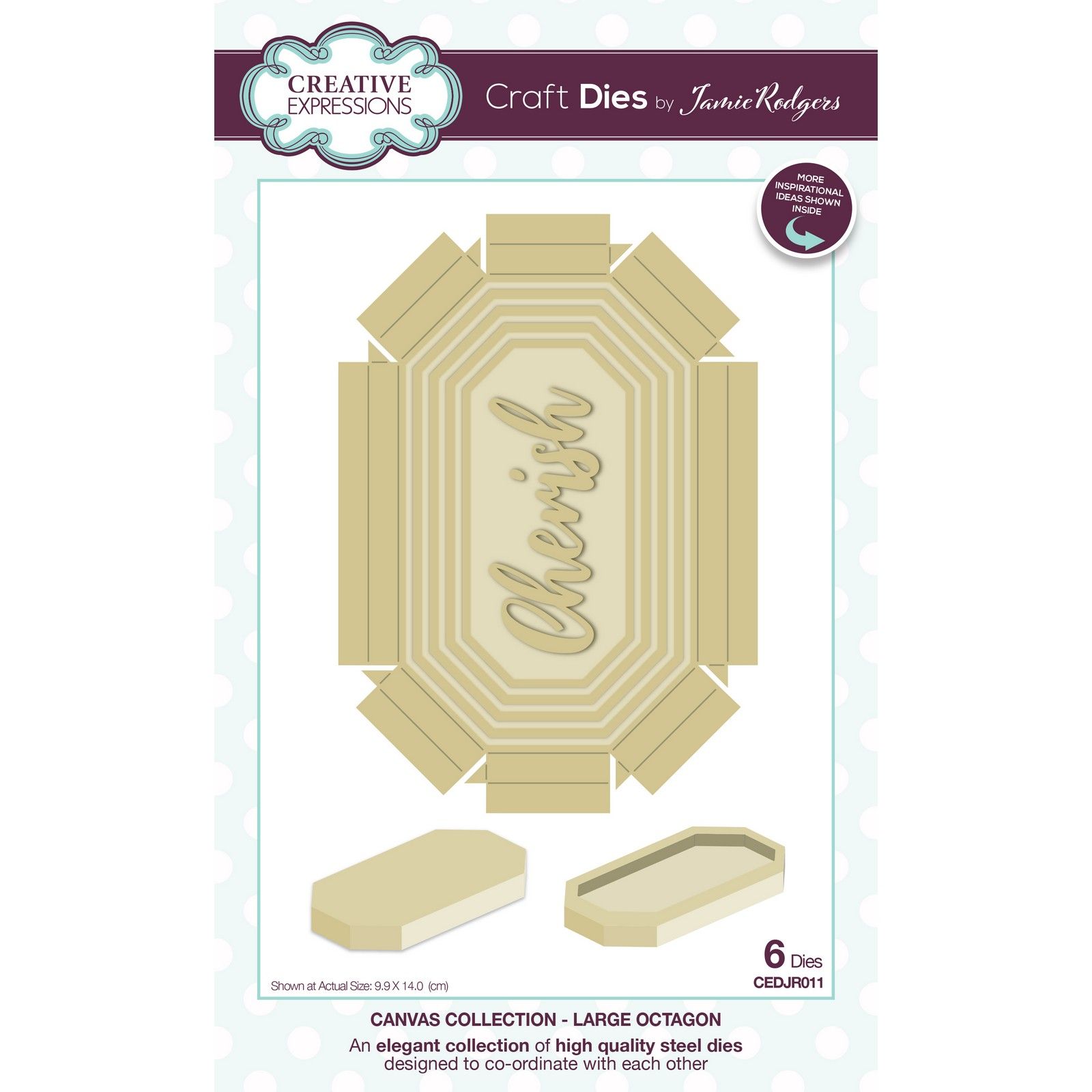 Creative Expressions • Canvas collection craft dies Large octagon    