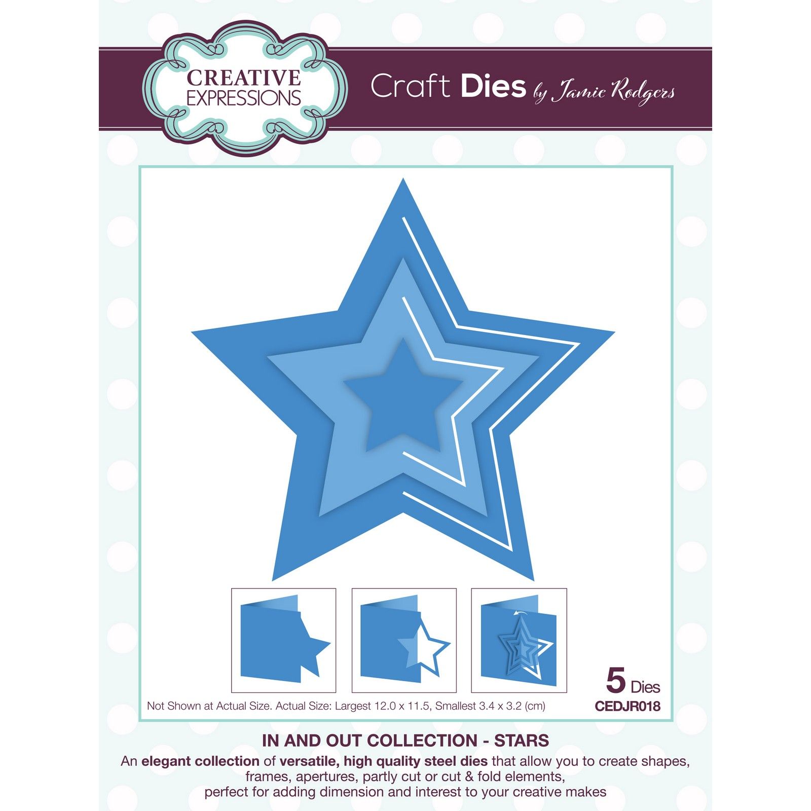 Creative Expressions • In and Out Collection Cutting Die Stars