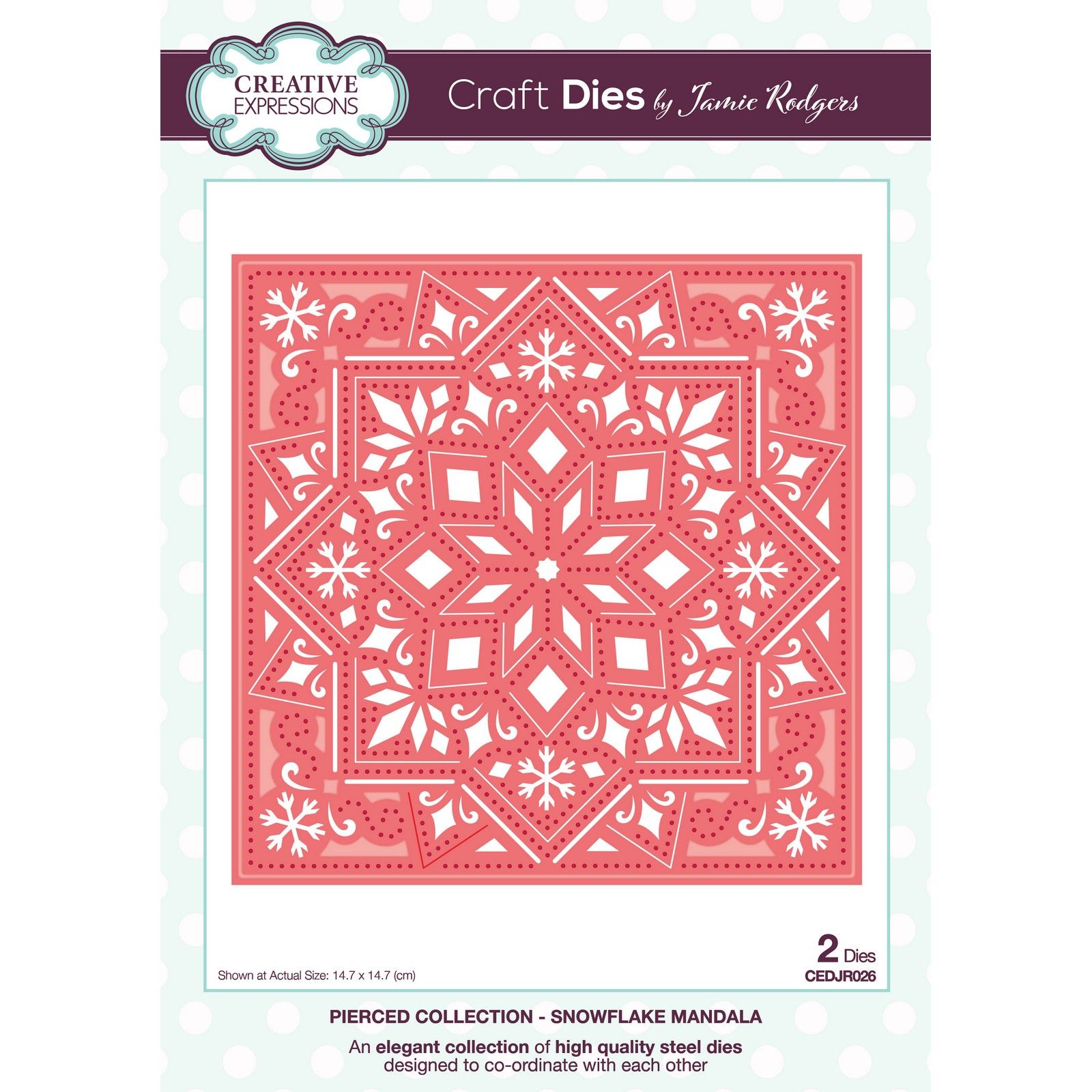 Creative Expressions • Craft Die Snowflake Mandala