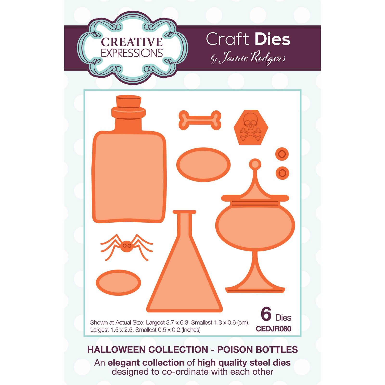 Creative Expressions • Halloween Craft Dies Poison Bottles