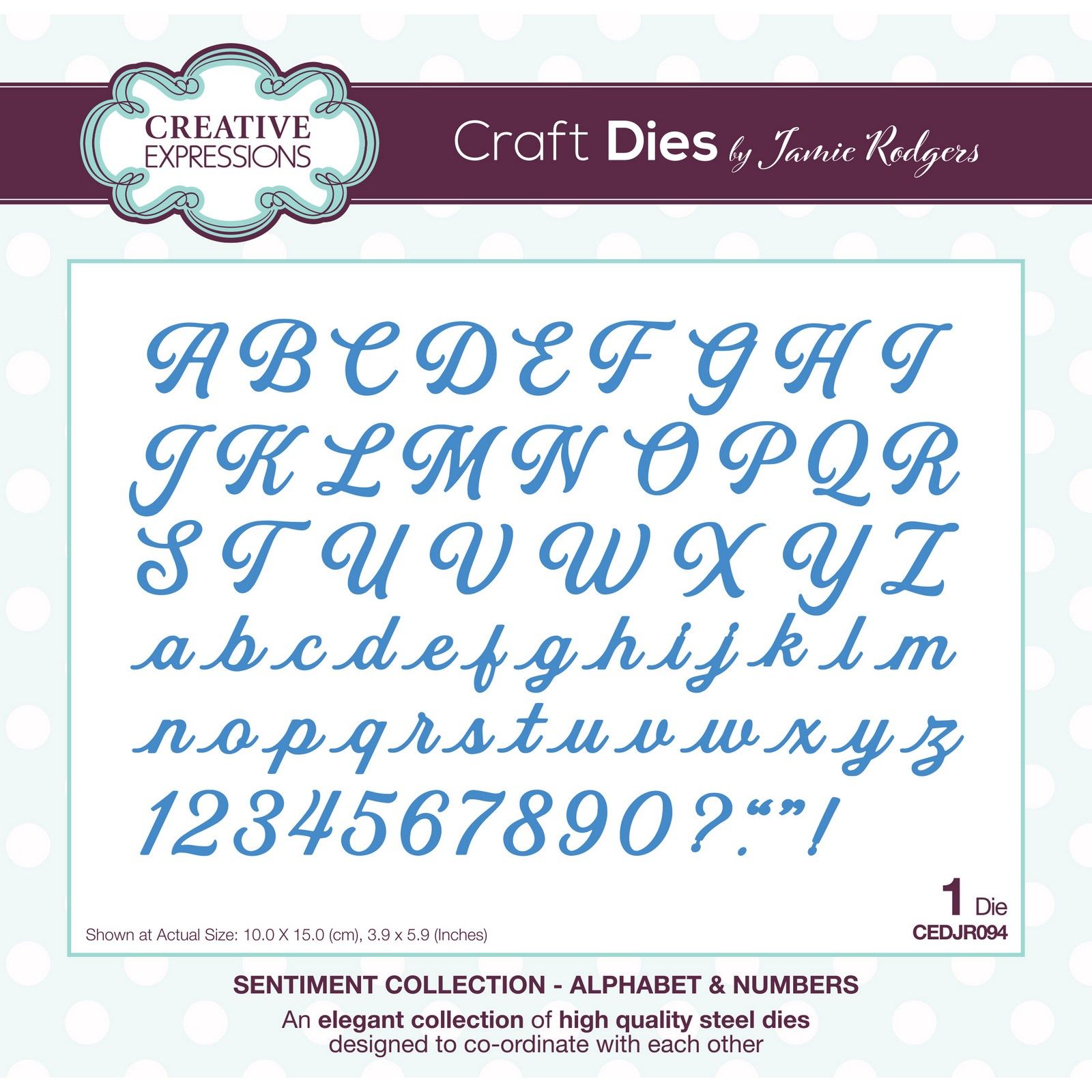 Creative Expressions • Craft Die Alphabet & Numbers 