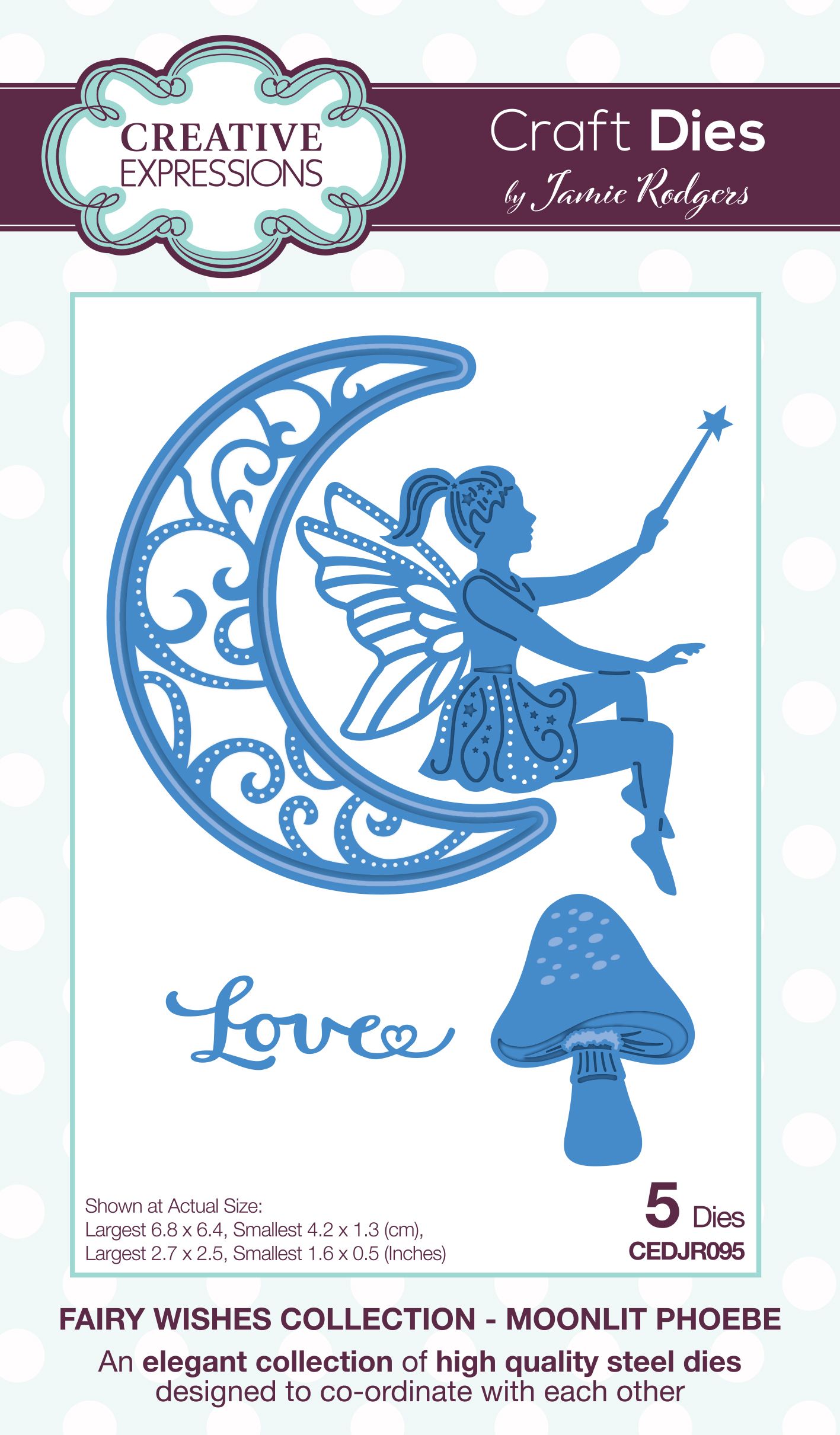 Creative Expressions • Fairy Wishes Plantilla de Corte Moonlit Phoebe