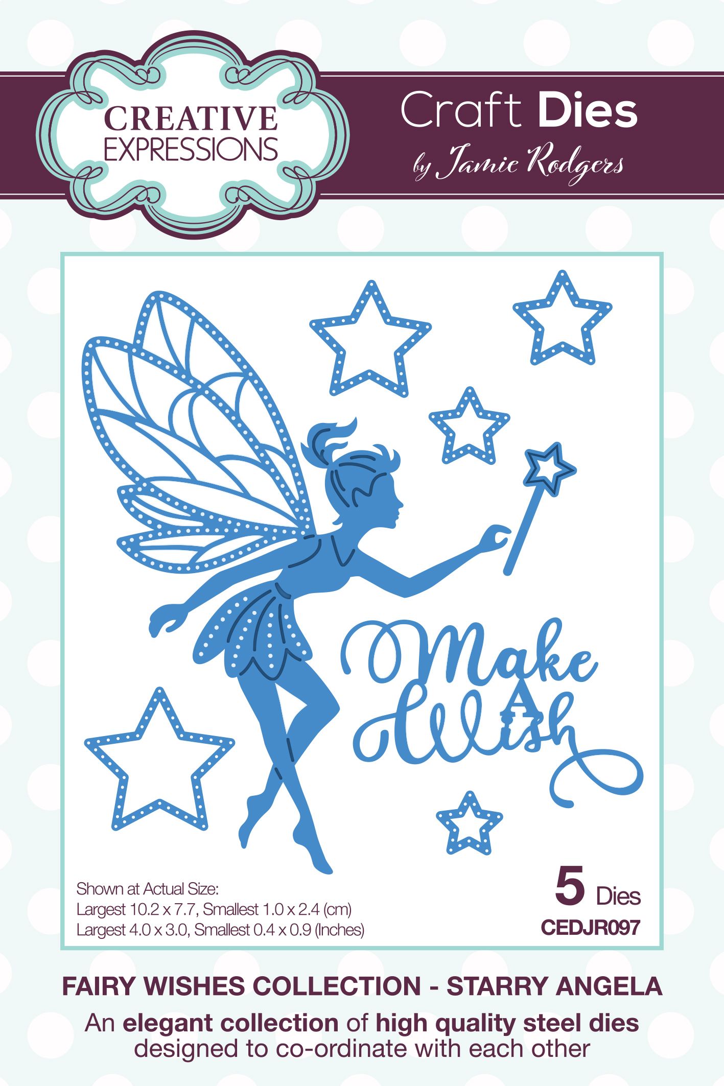 Creative Expressions • Fairy Wishes Plantilla de Corte Starry Angela