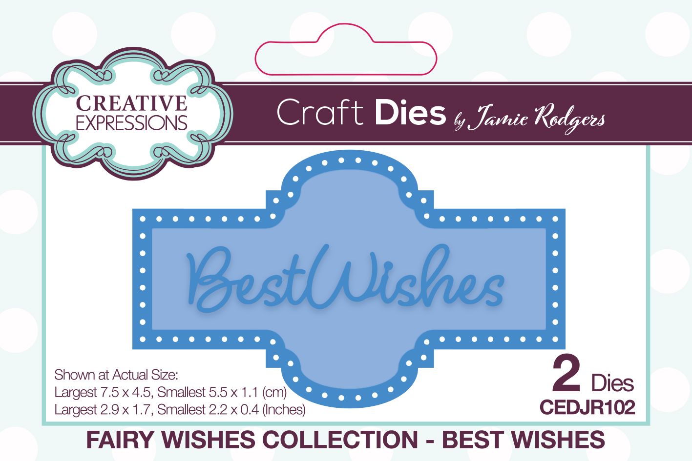 Creative Expressions • Fairy Wishes Plantilla de Corte Best Wishes