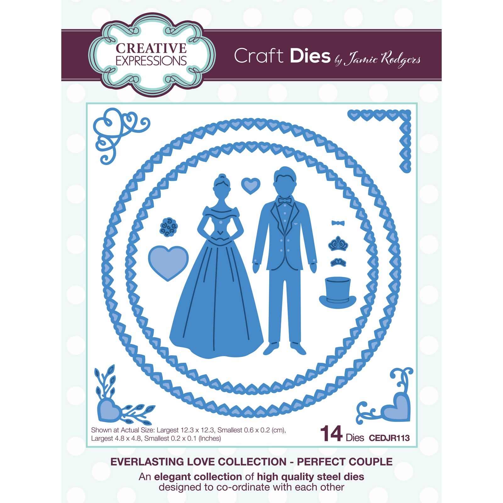 Creative Expressions • Everlasting Love Craft Die Perfect Couple