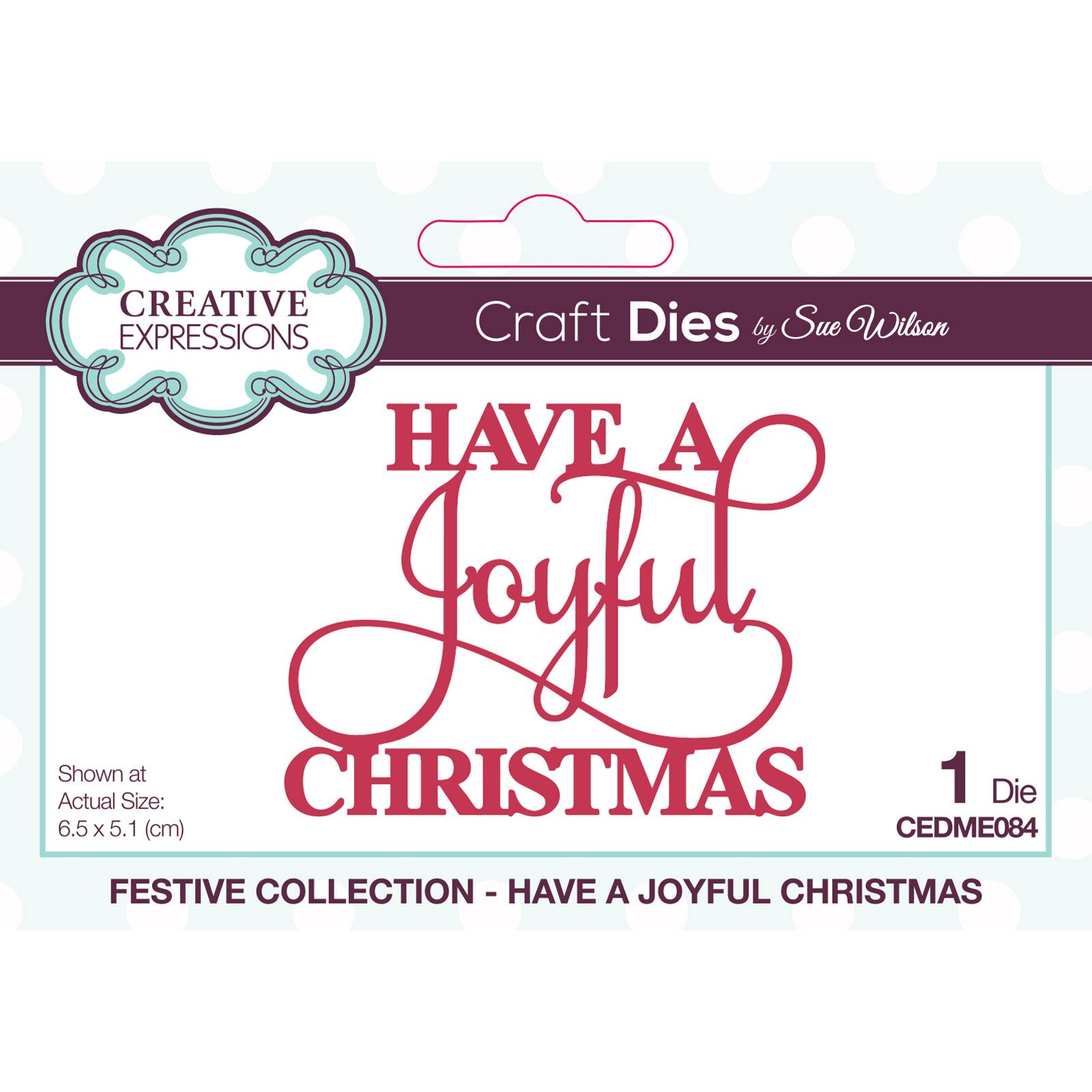 Creative Expressions • Mini expressions craft die Have a joyful christmas