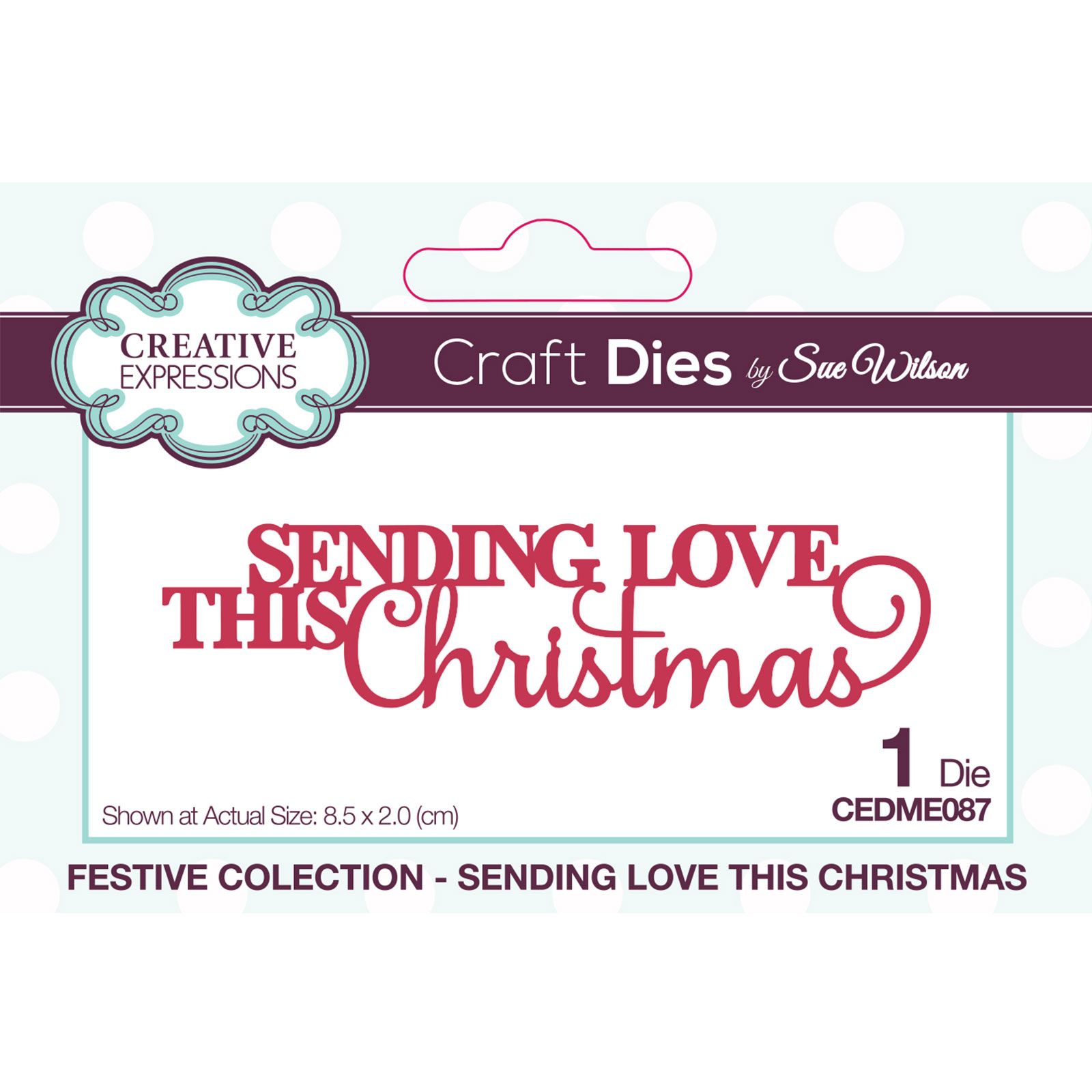 Creative Expressions • Mini expressions craft die Sending love this Christmas