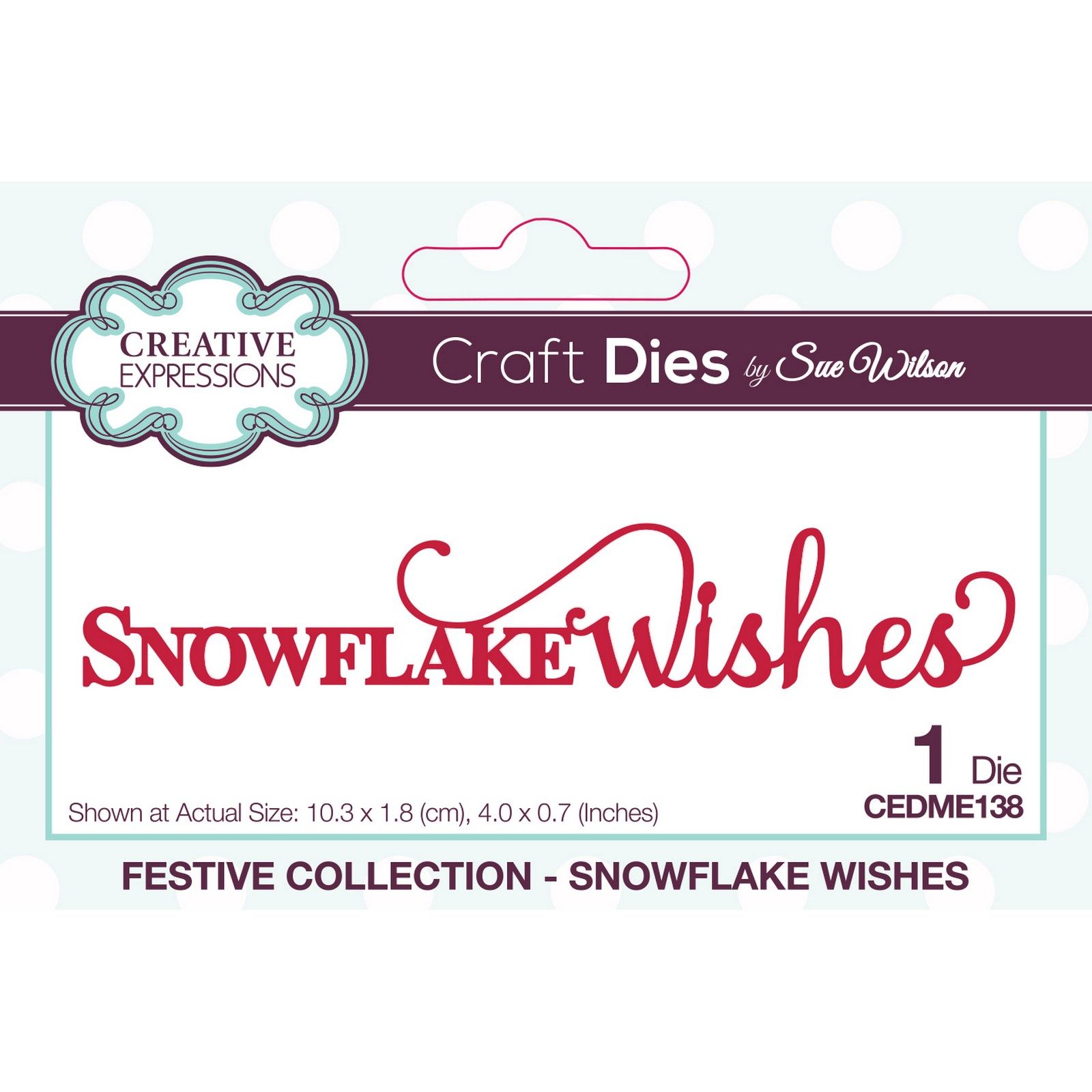 Creative Expressions • Festive Craft Die Snowflake Wishes