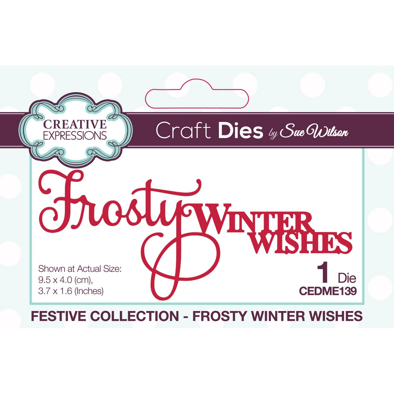 Creative Expressions • Festive Craft Die Frosty Winter Wishes