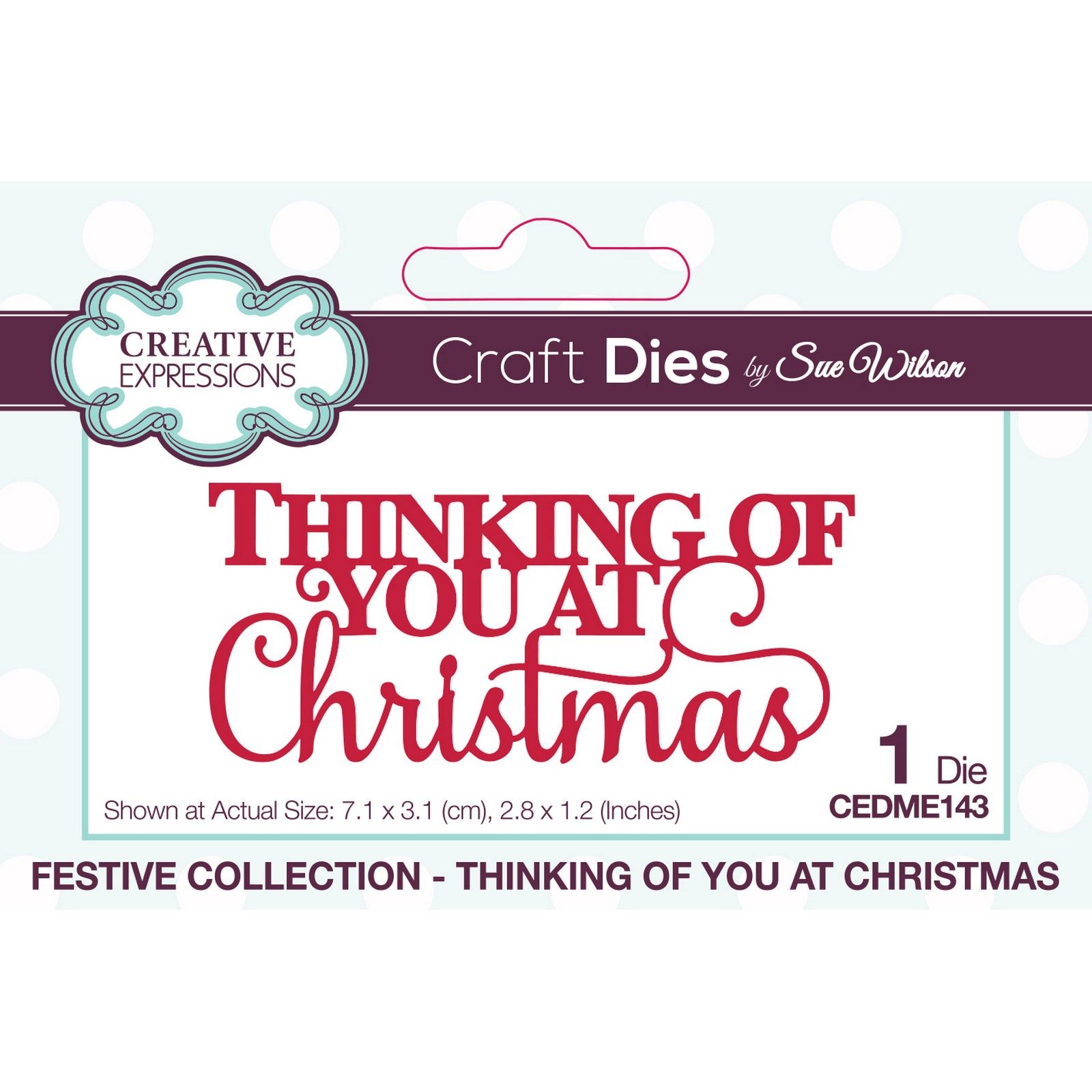 Creative Expressions • Cutting Dies Thinking of You at Christmas