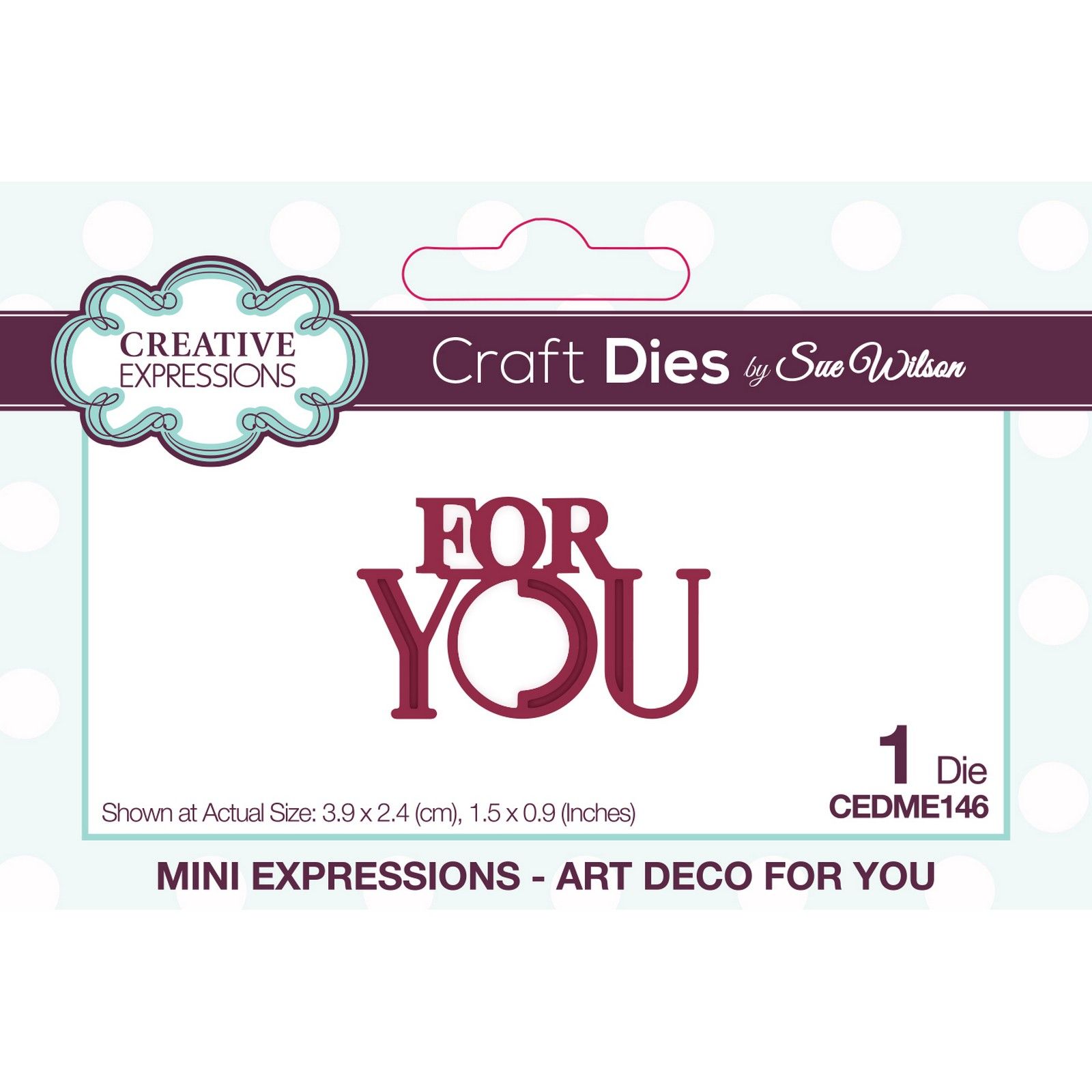 Creative Expressions • Art Deco Mini Stanzschablone For You