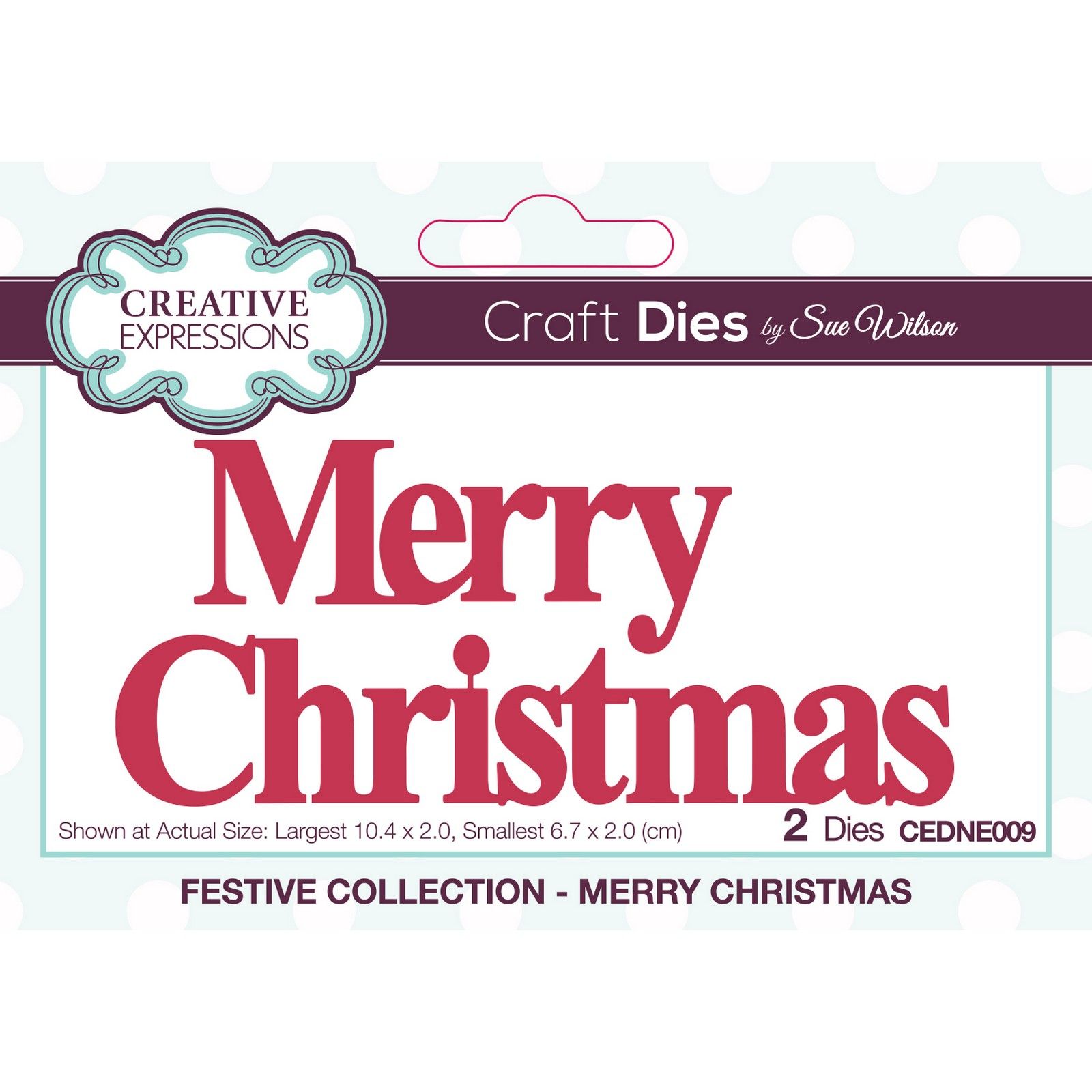 Creative Expressions • Craft Die Festive Merry Christmas