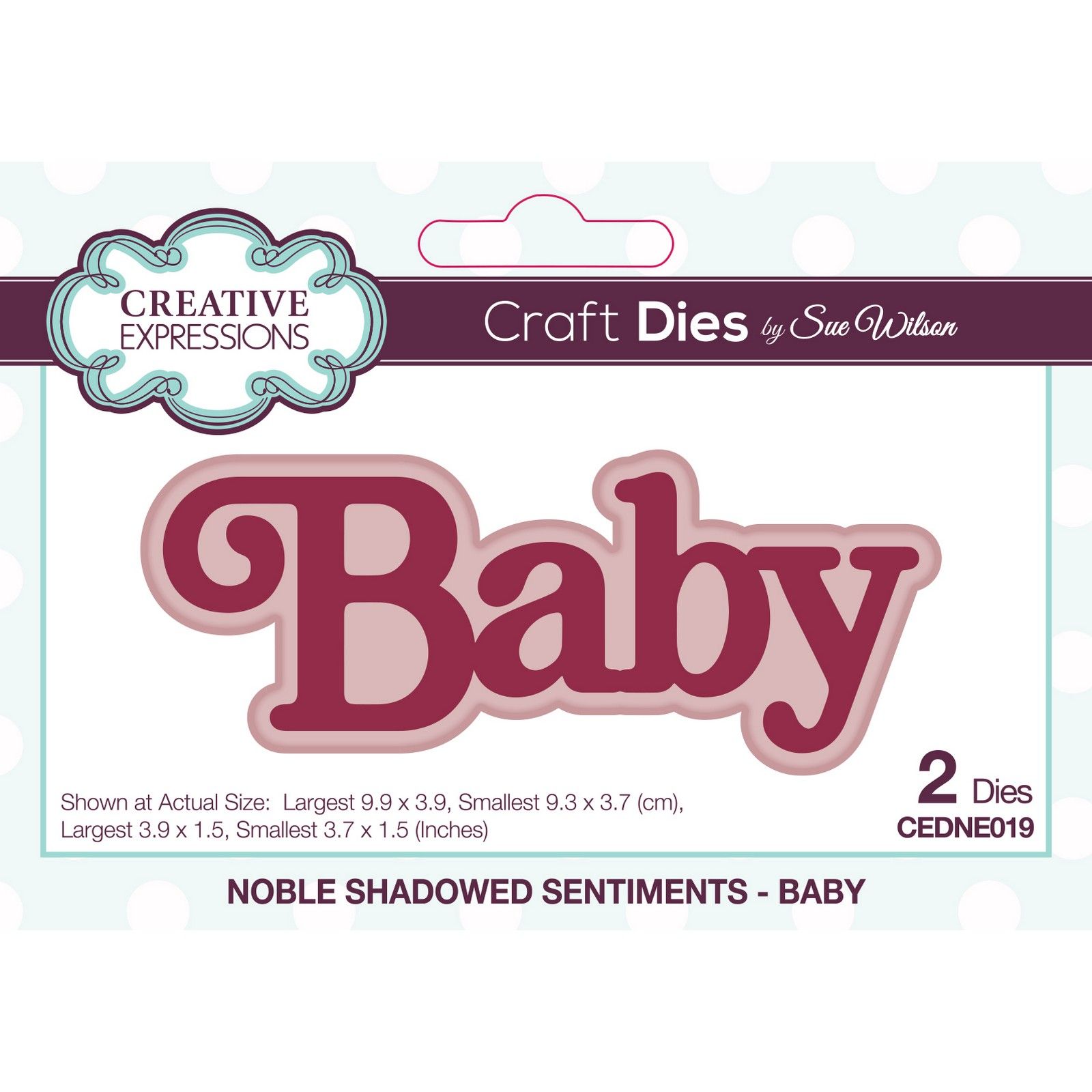 Creative Expressions • Matrice de Découpe Shadowed Sentiments Baby