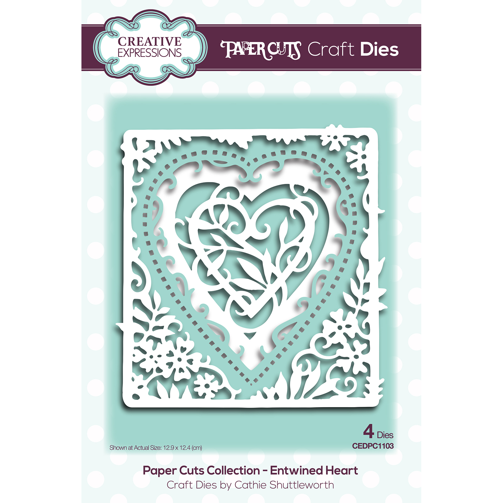 Paper Cuts • Craft dies Entwined heart