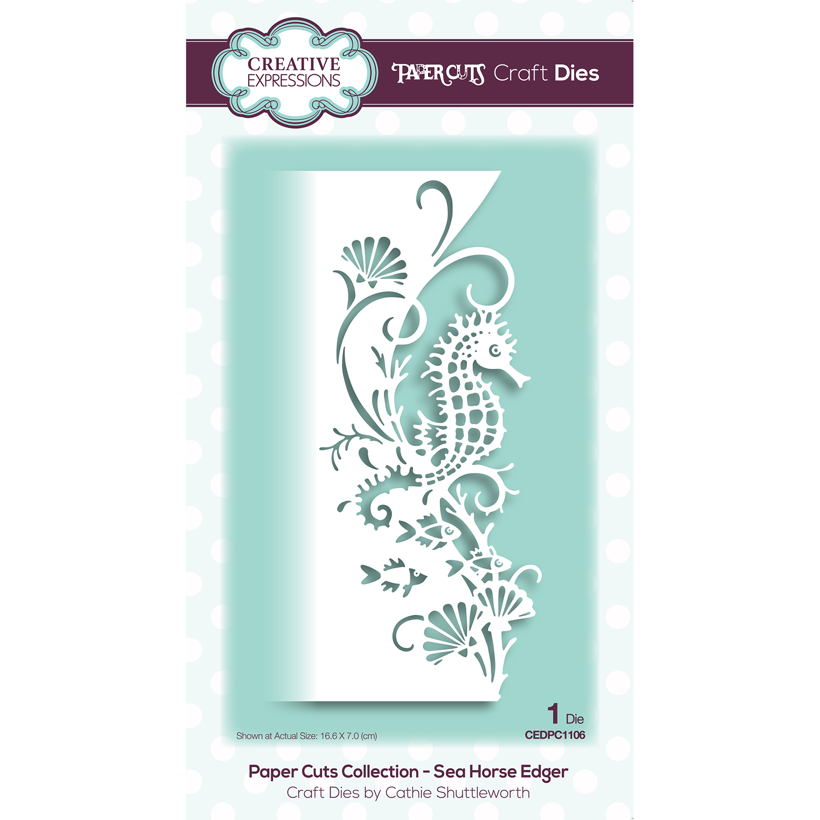 Paper Cuts • Craft dies Sea horse edger