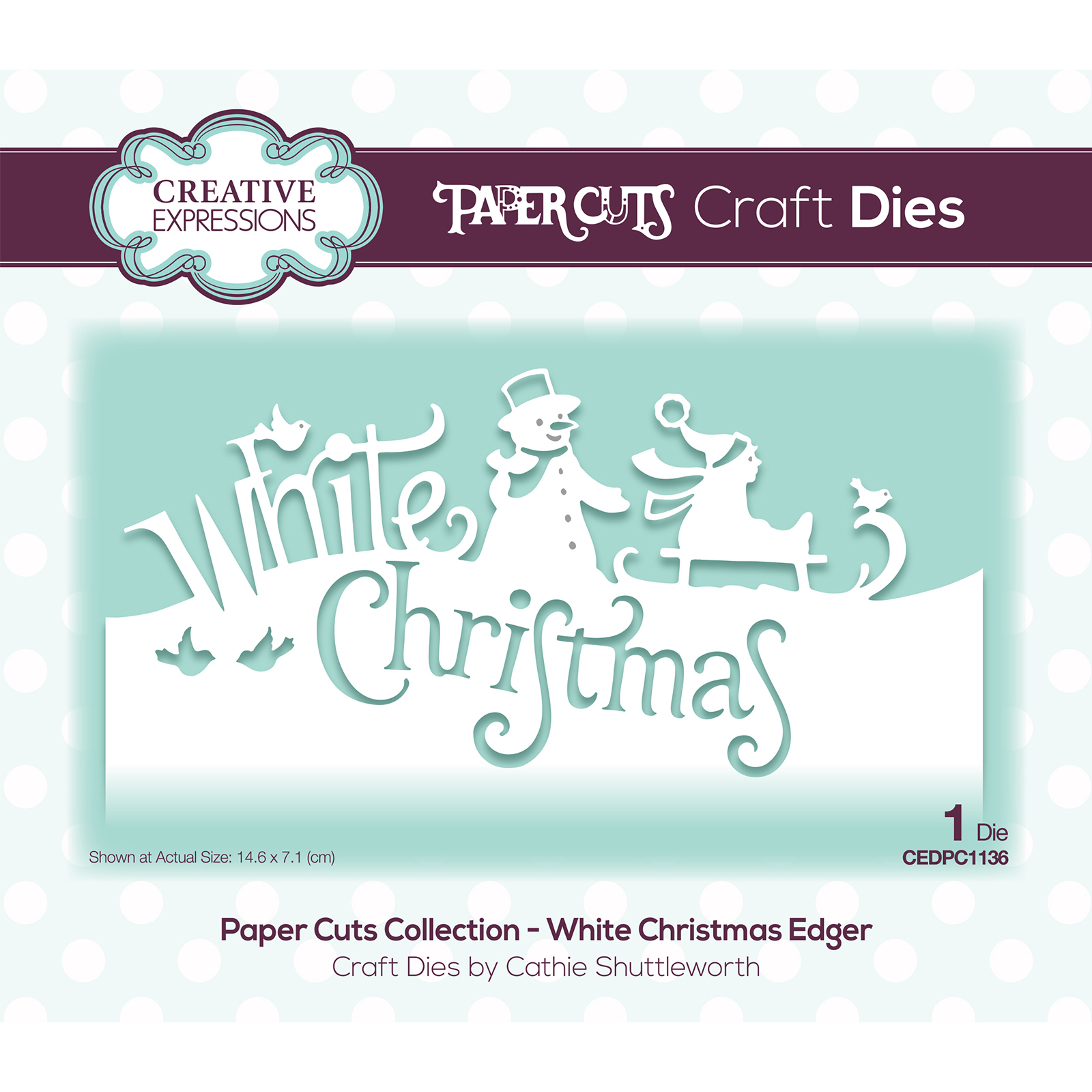 Paper Cuts • Craft die white christmas