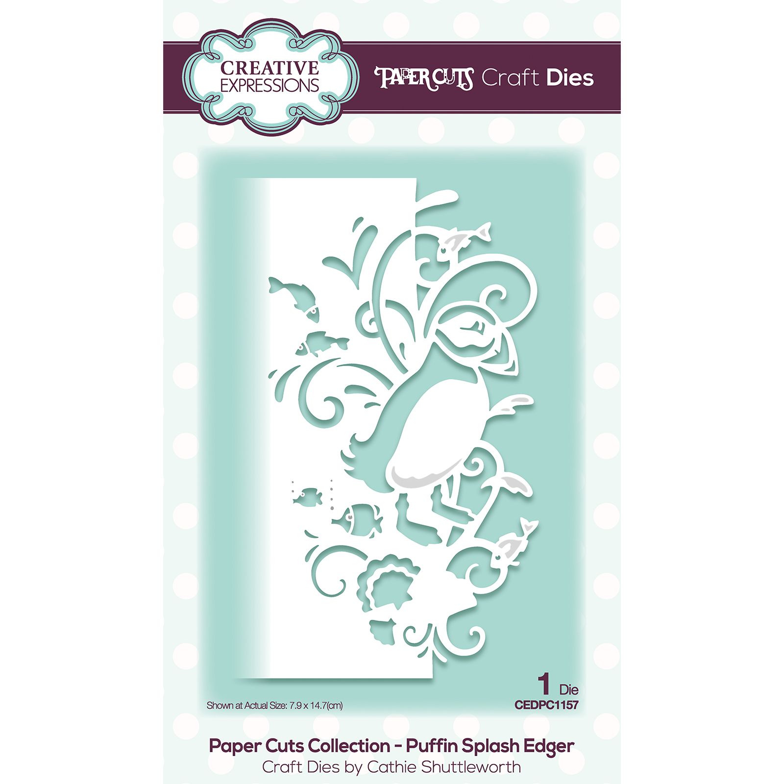 Paper Cuts • Craft die edger Puffin splash