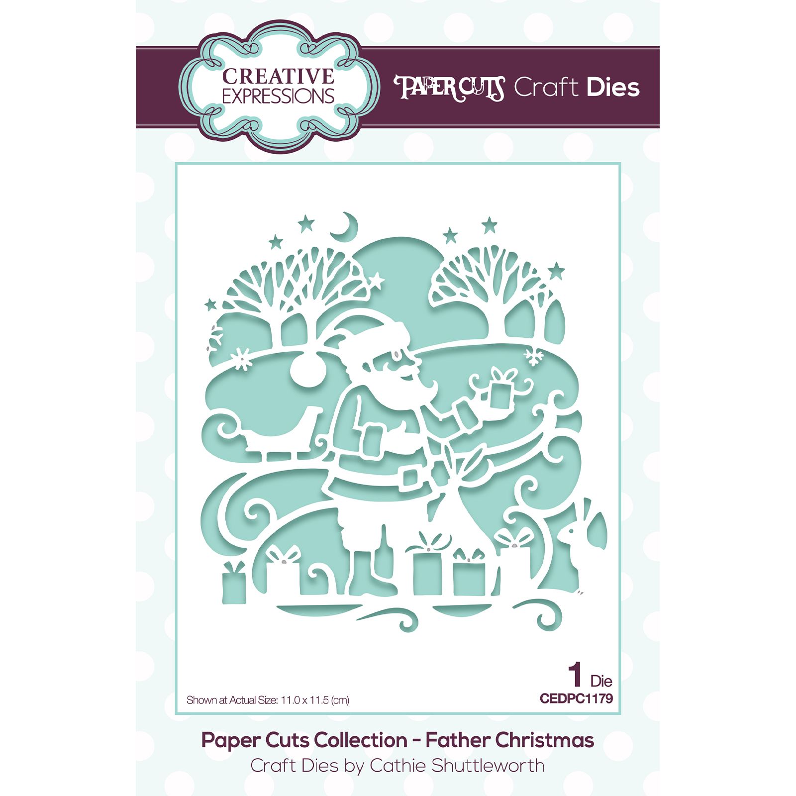 Paper cuts • Scene craft die Father christmas