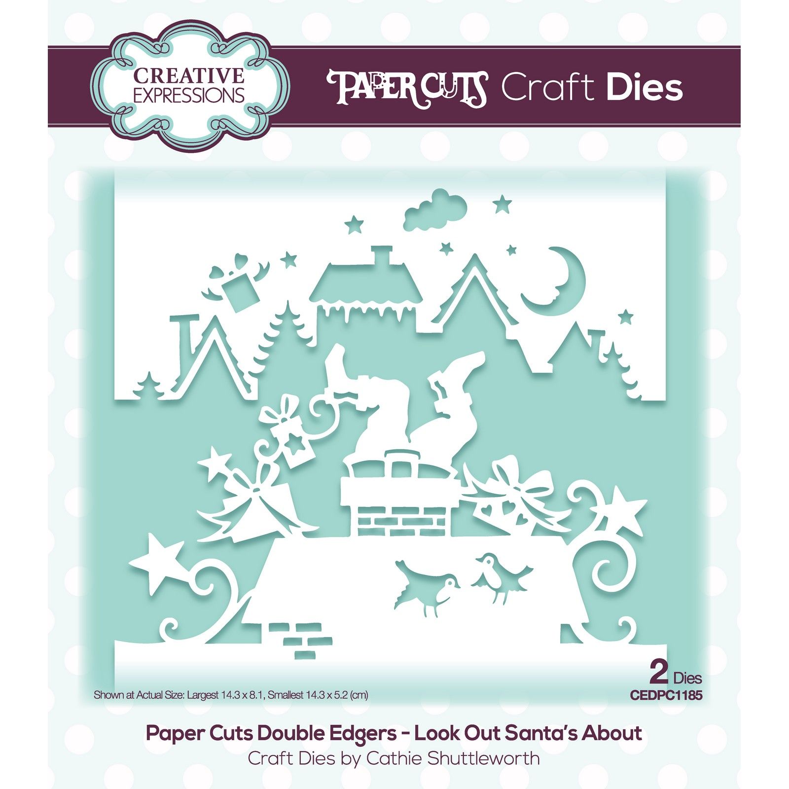 Paper cuts • Craft die double edger Look out Santa's about